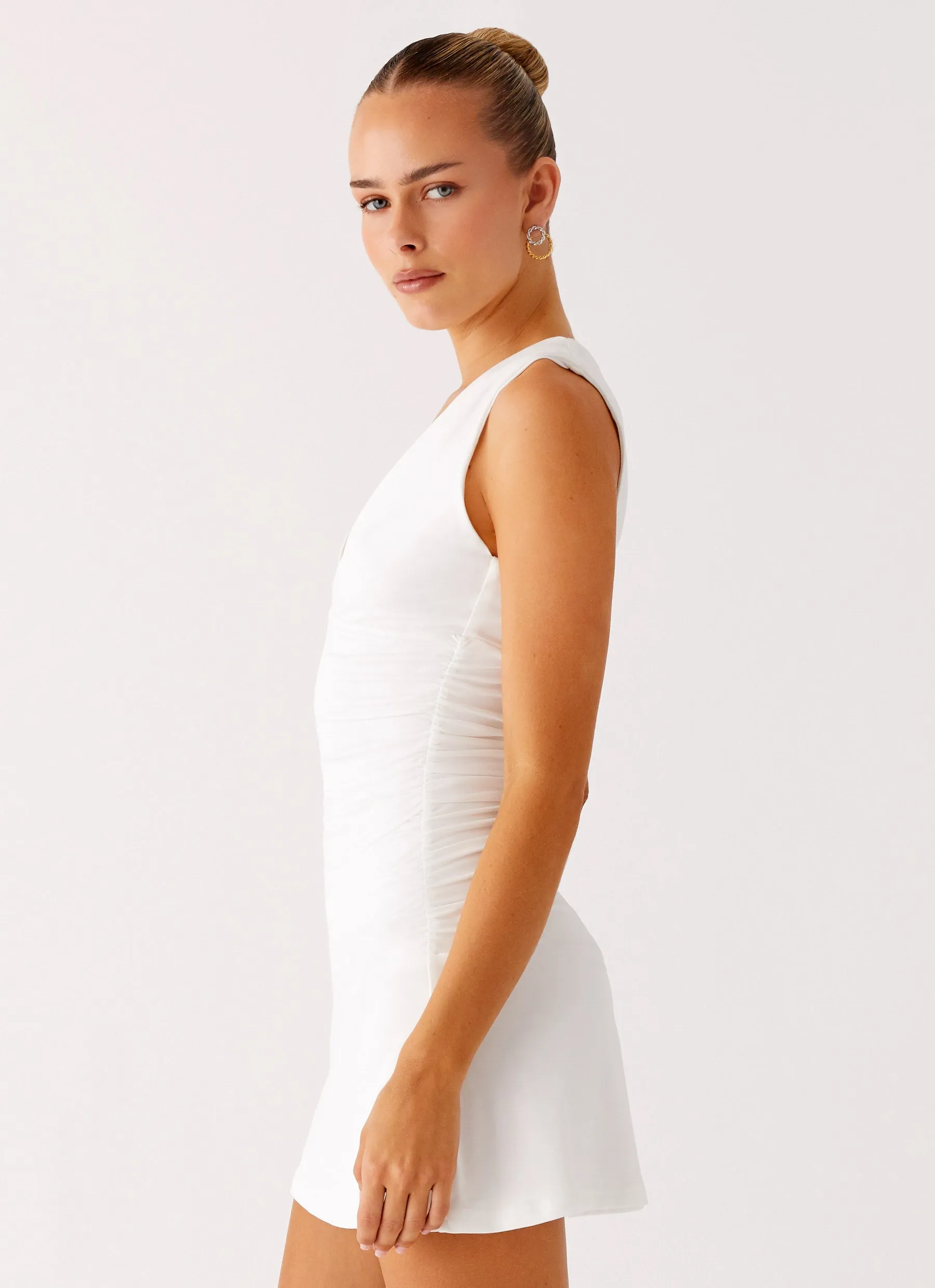 Cherry Sky Mini Dress - White sold by Peppermayo product image thumbnail 3