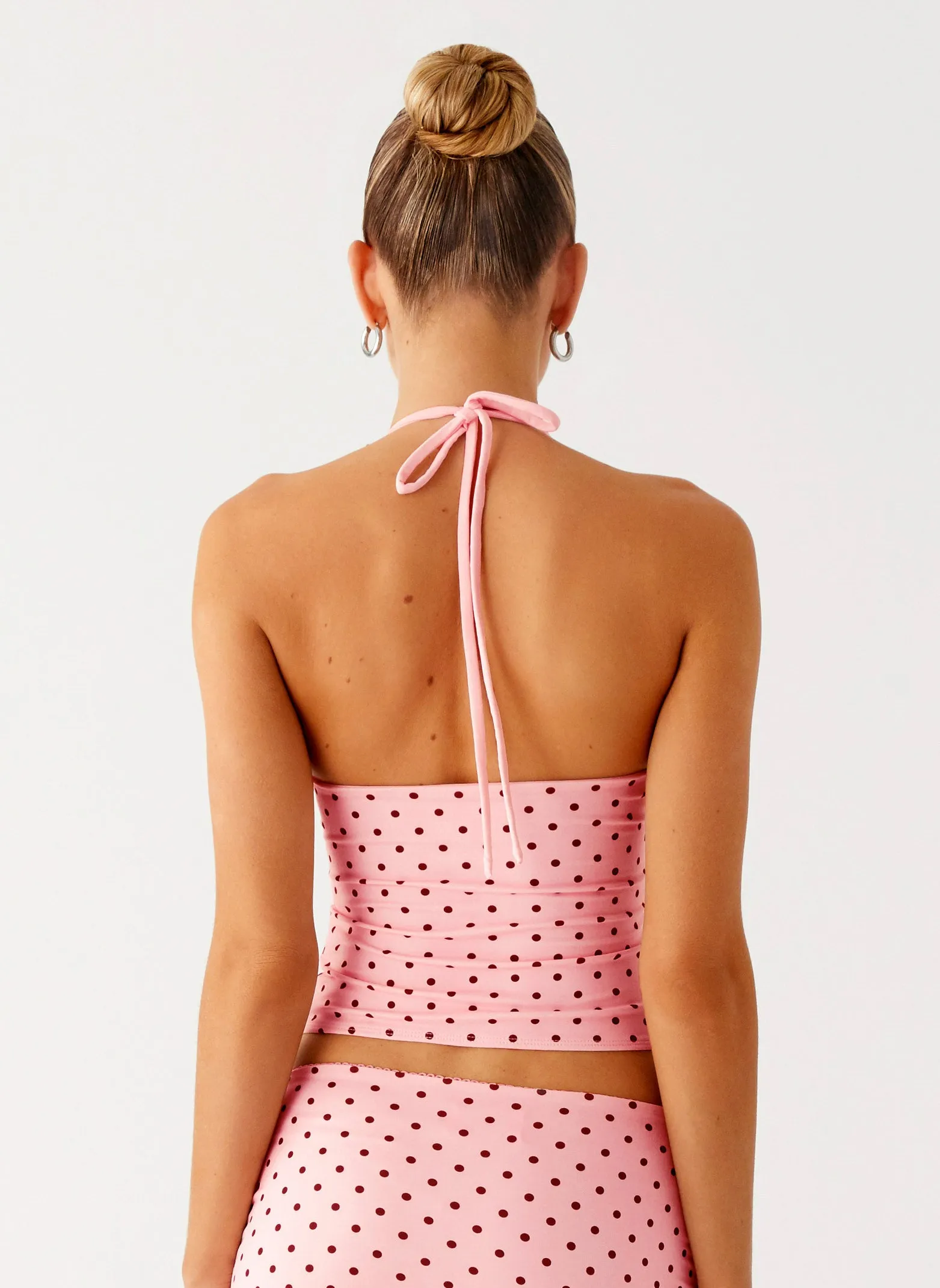 Bahama Eyelet Lace Up Top - Strawberry Dot sold by Peppermayo product image thumbnail 4