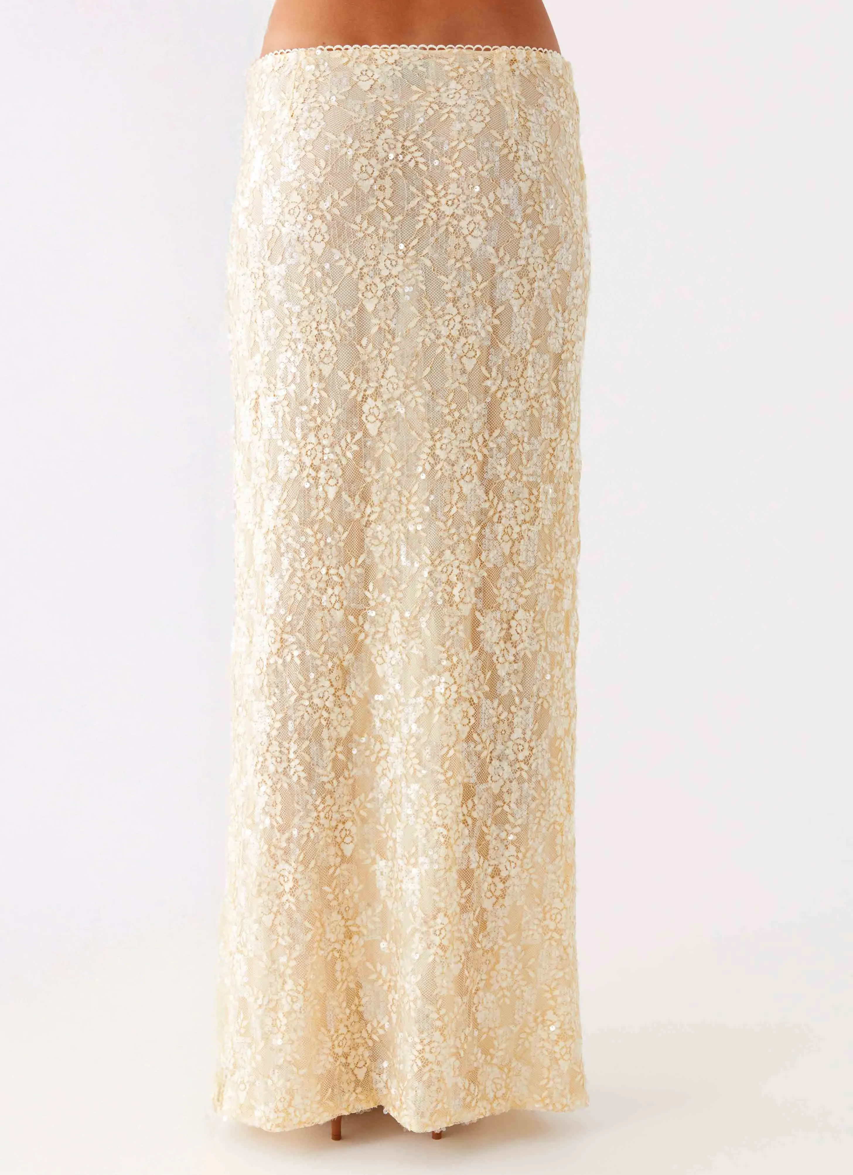 Bling It On Maxi Skirt - Ivory sold by Peppermayo product image thumbnail 4