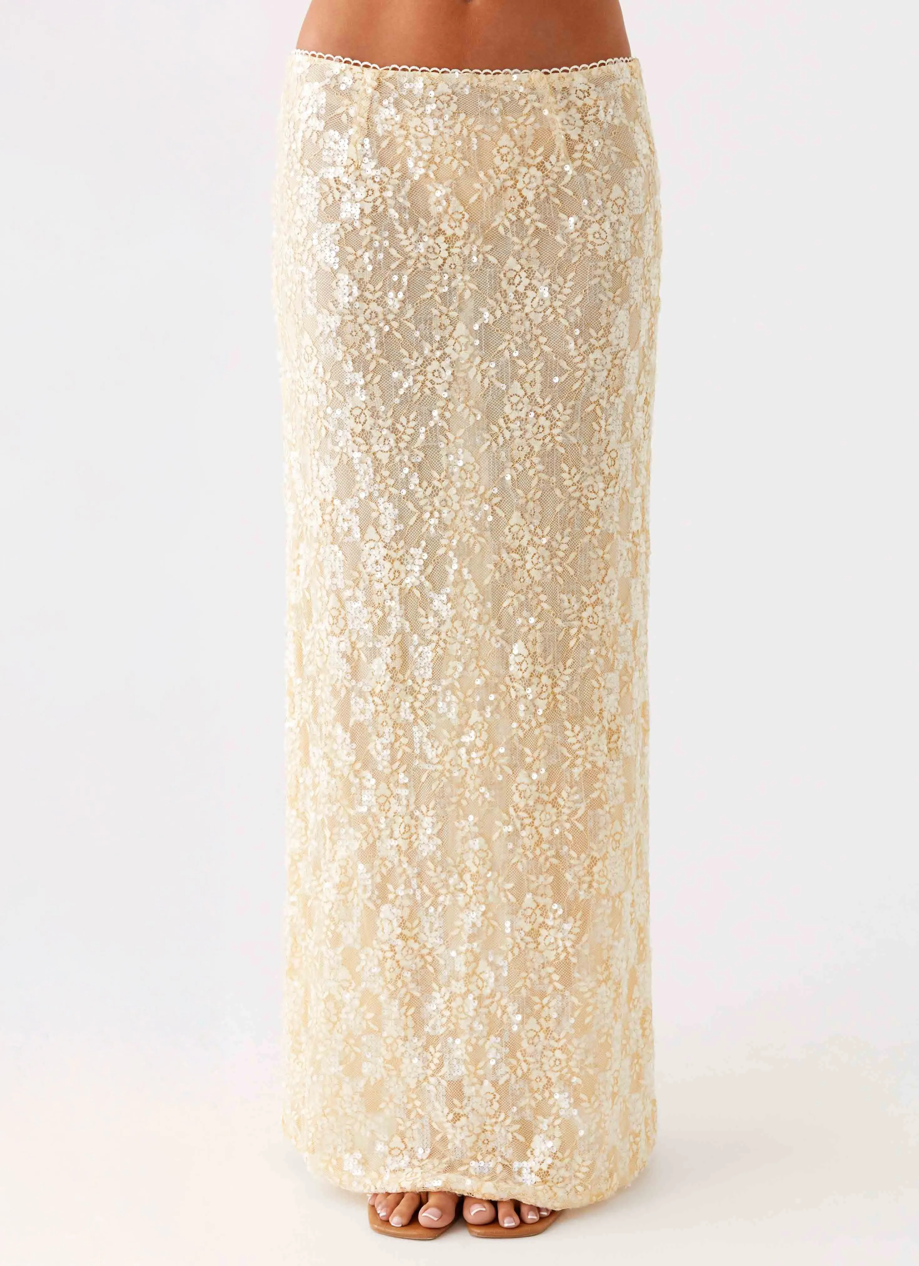 Bling It On Maxi Skirt - Ivory sold by Peppermayo product image thumbnail 5