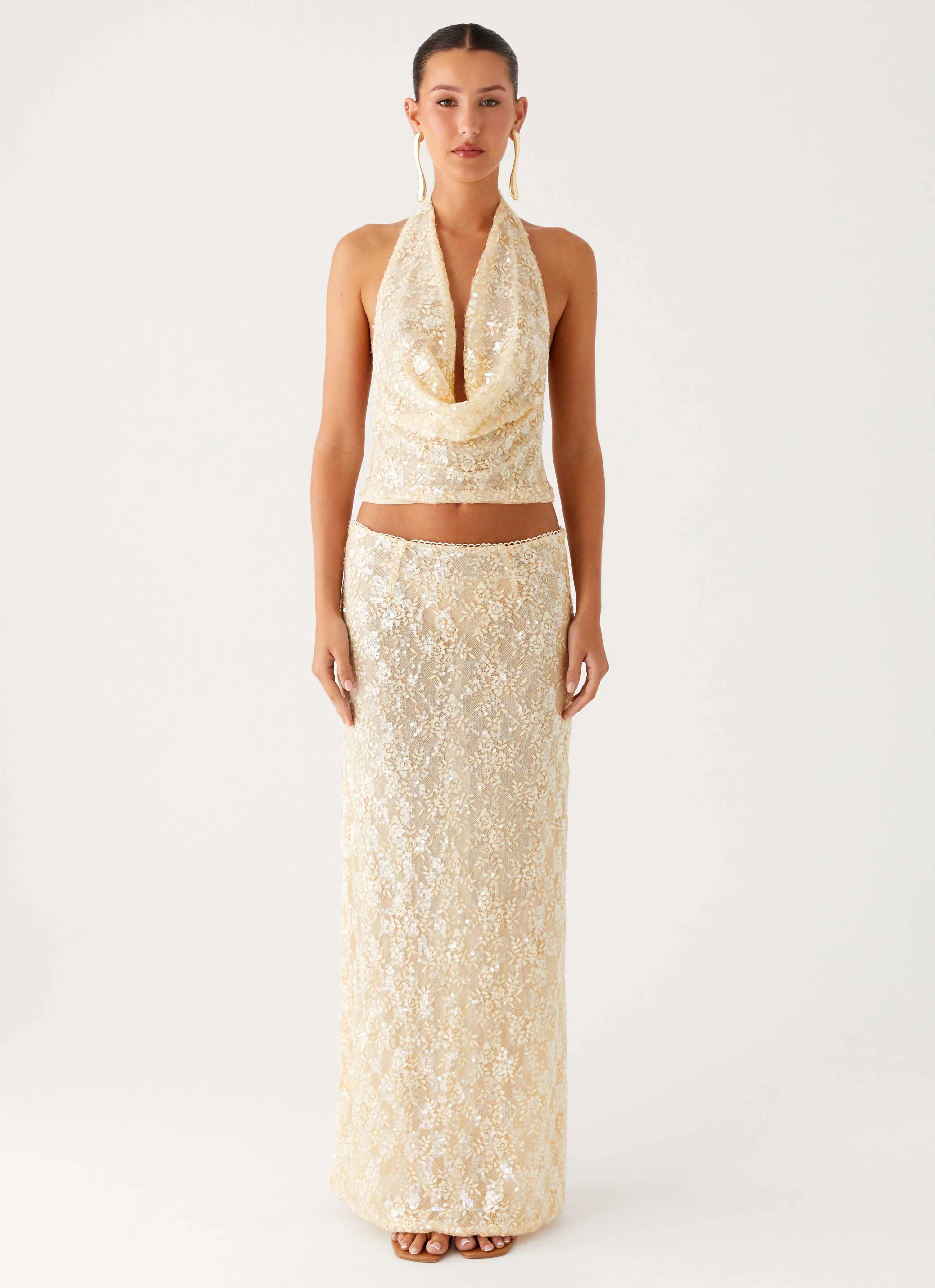 Bling It On Maxi Skirt - Ivory sold by Peppermayo product image thumbnail 2
