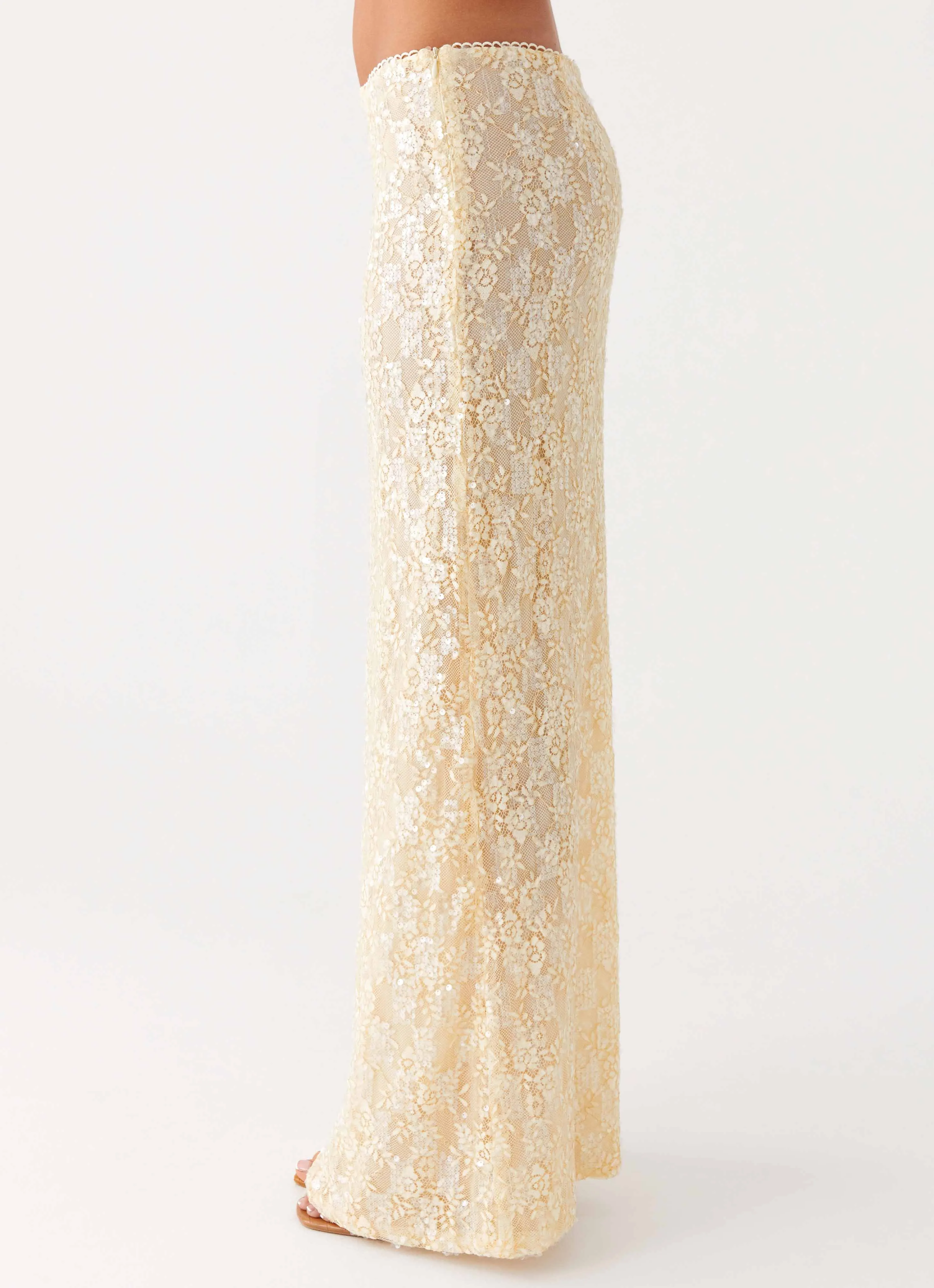 Bling It On Maxi Skirt - Ivory sold by Peppermayo product image thumbnail 3