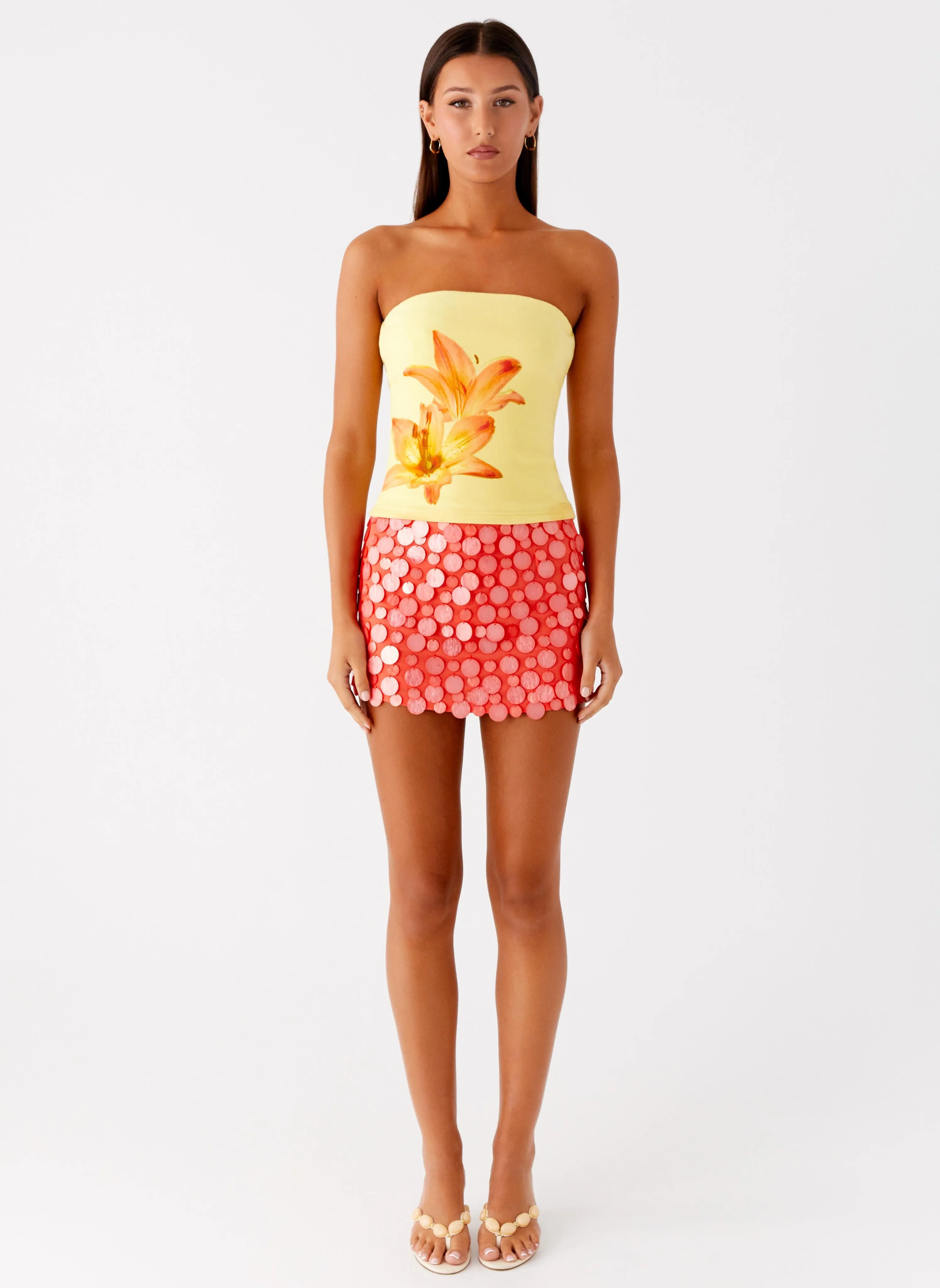 Danta Strapless Top - Yellow sold by Peppermayo product image thumbnail 2