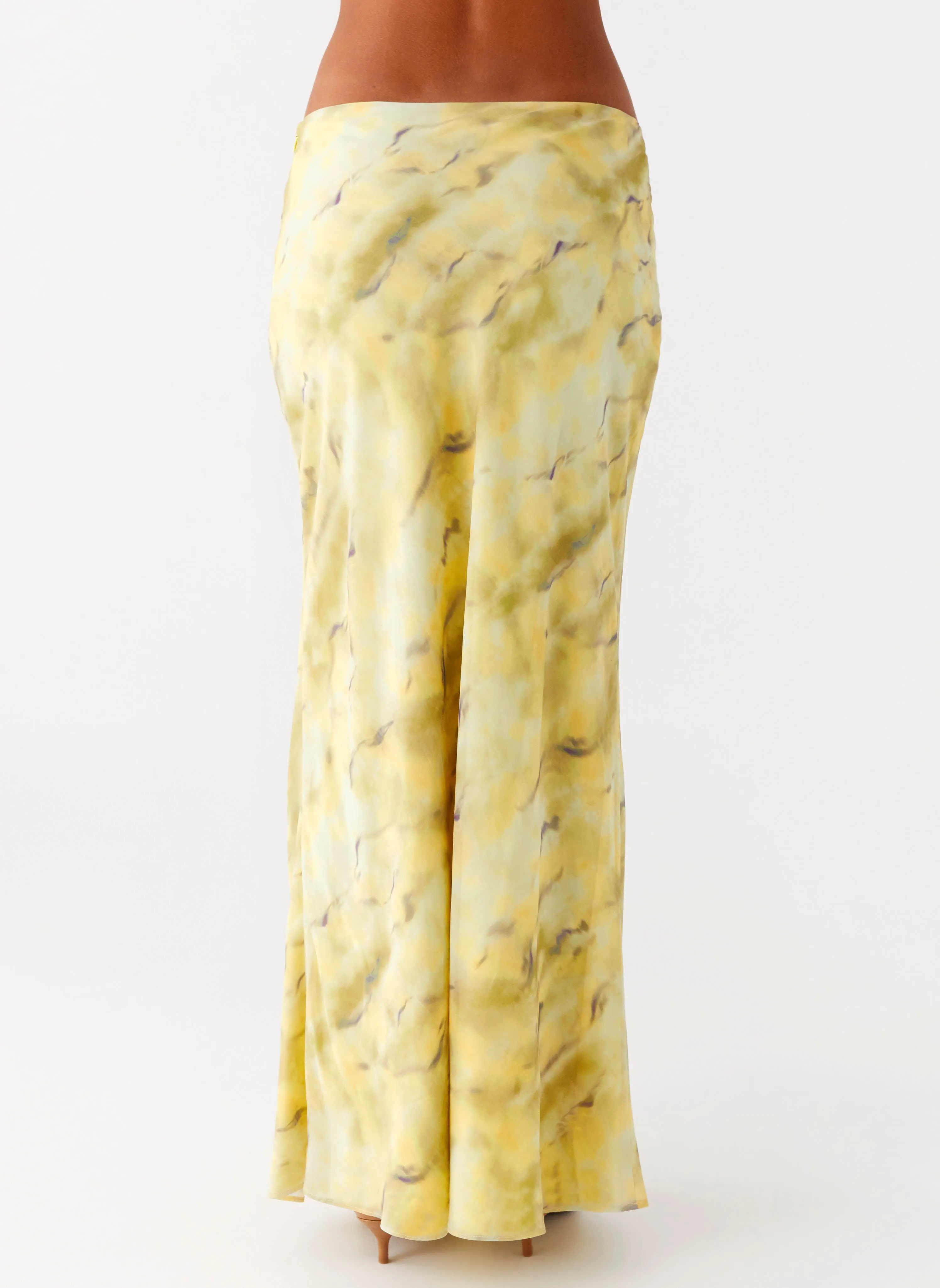 Kylo Low Rise Maxi Skirt - Yellow Tie Dye sold by Peppermayo product image thumbnail 4