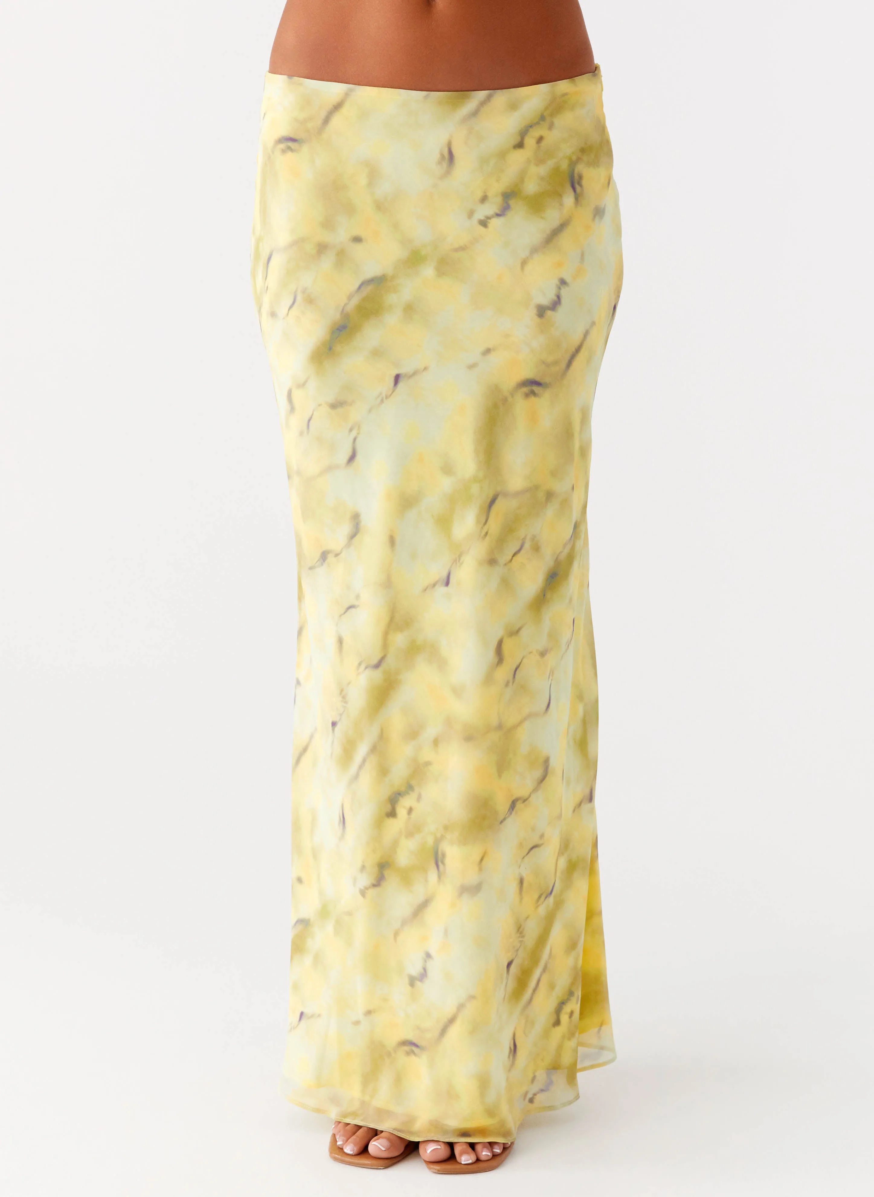 Kylo Low Rise Maxi Skirt - Yellow Tie Dye sold by Peppermayo product image thumbnail 5