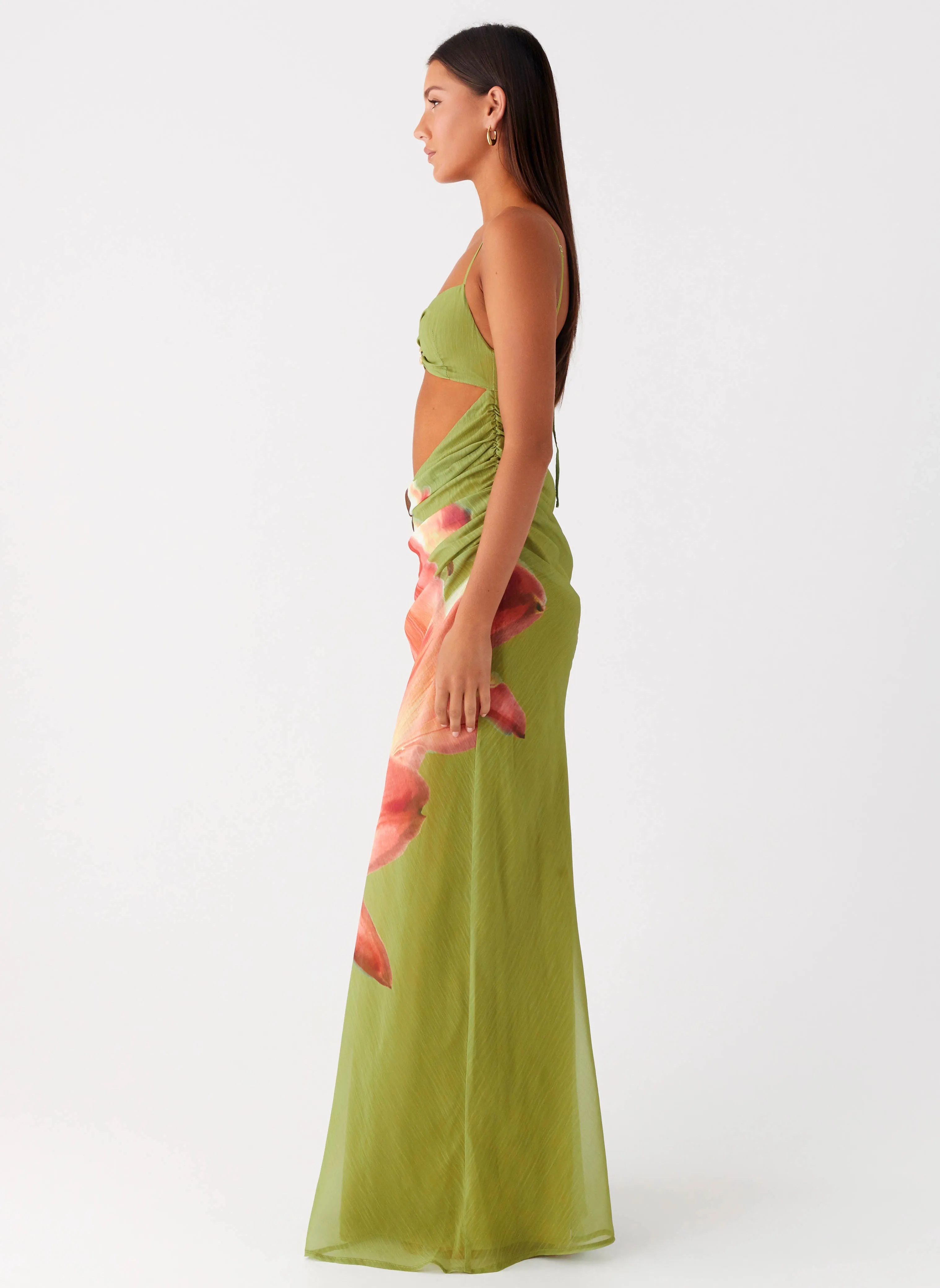 Tropic Rush Cut Out Maxi Dress - Jungle Floral sold by Peppermayo product image thumbnail 3
