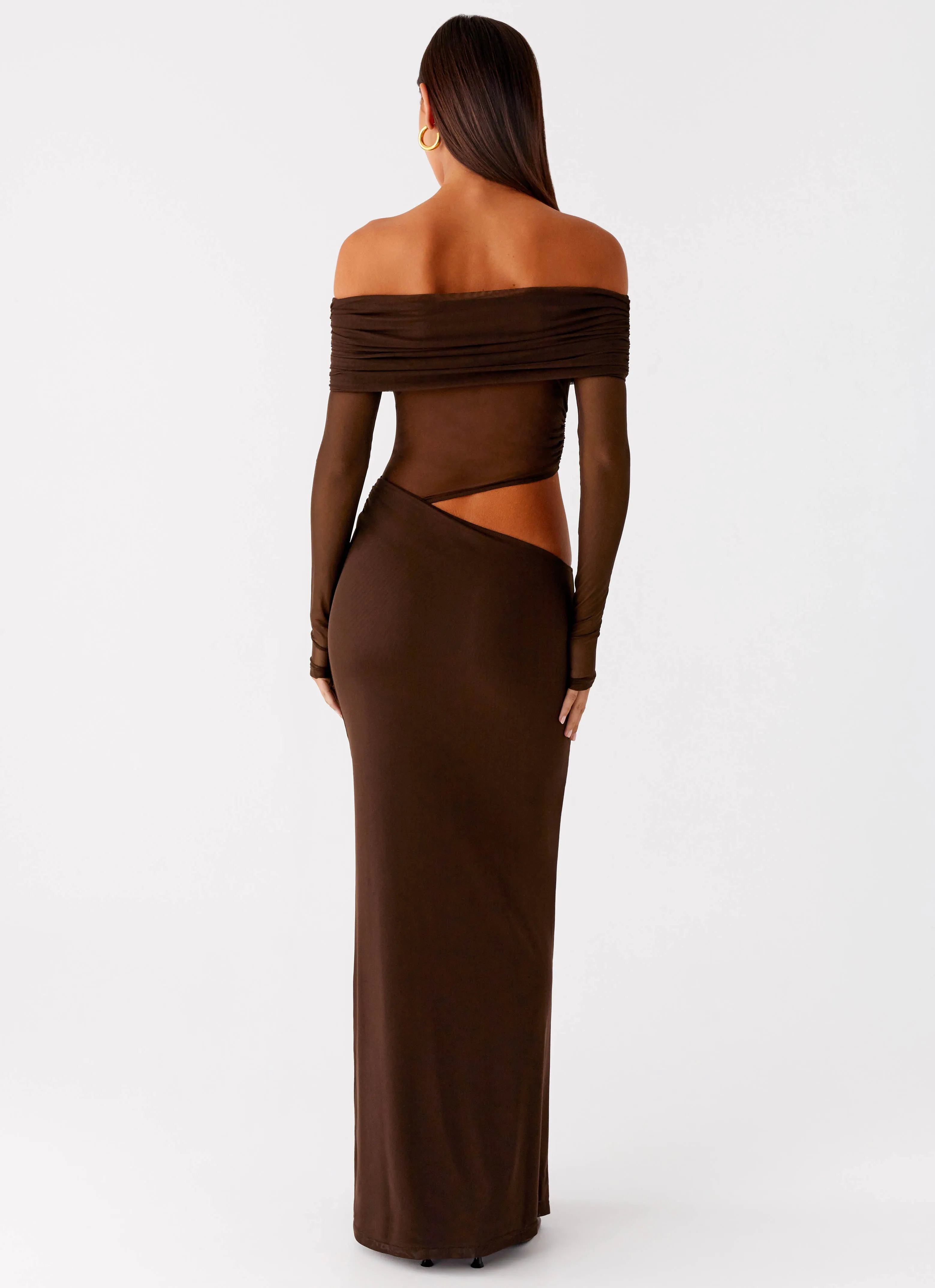 Emery Maxi Dress - Chocolate sold by Peppermayo product image thumbnail 4