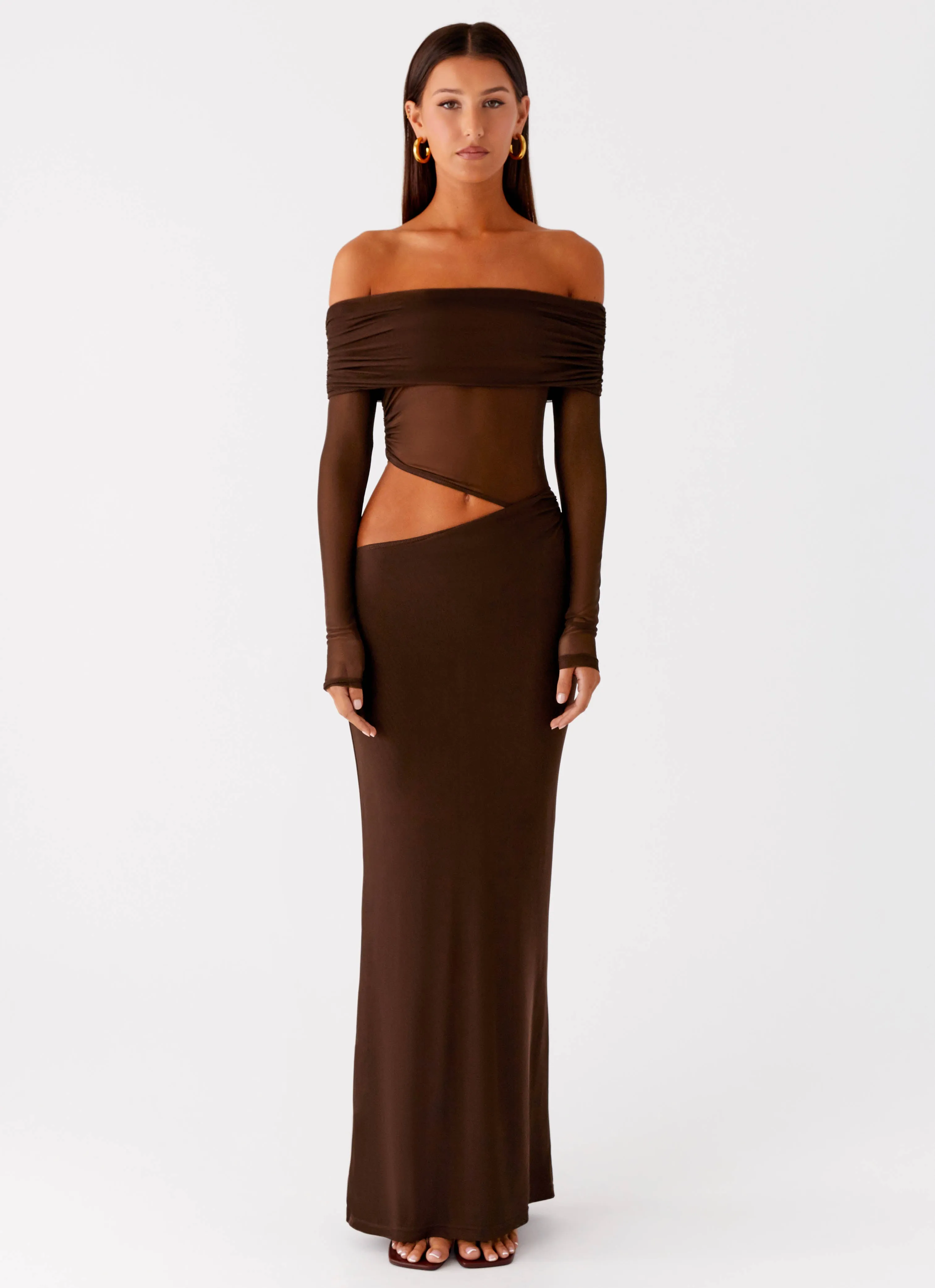 Emery Maxi Dress - Chocolate sold by Peppermayo product image thumbnail 2