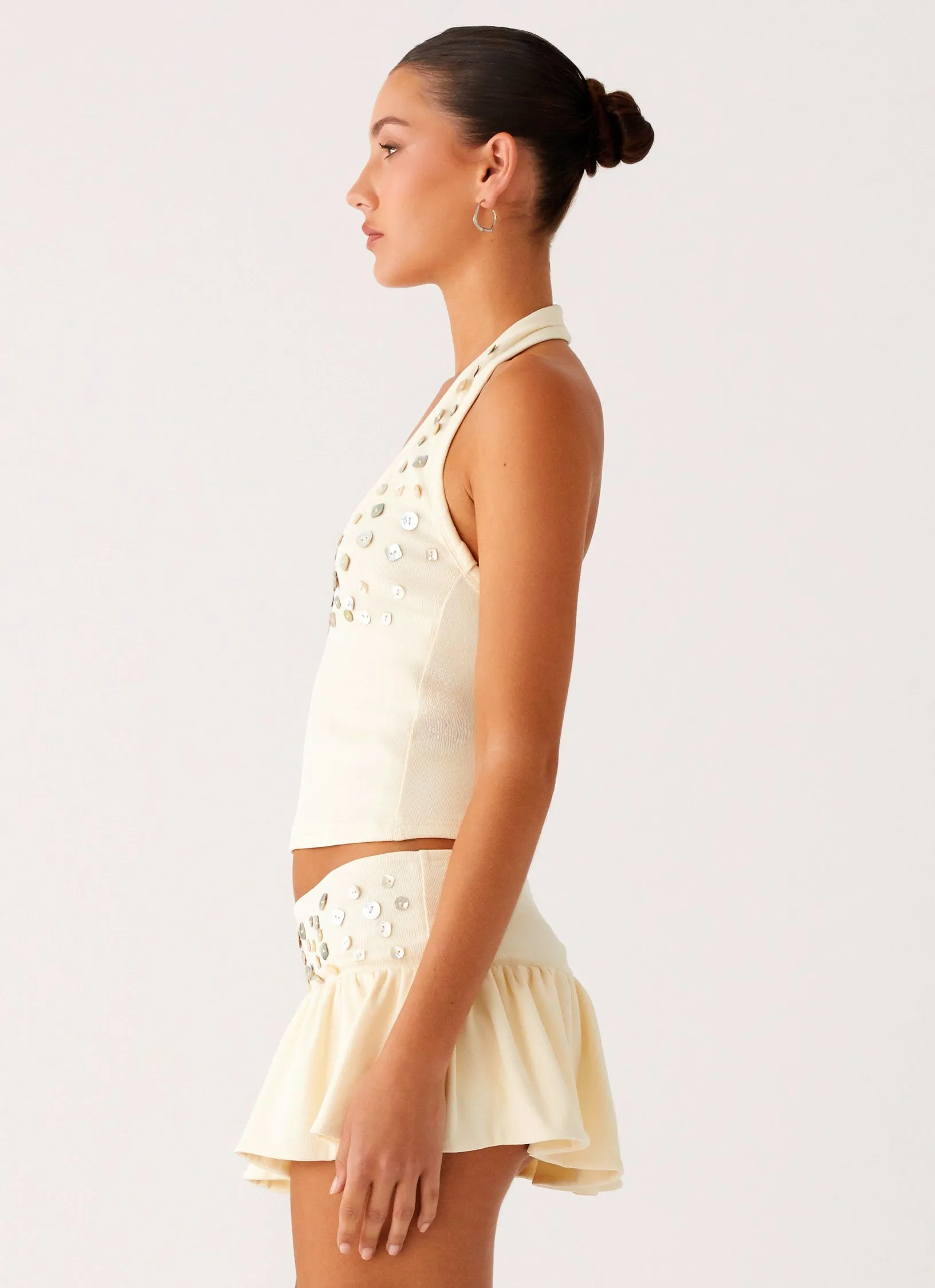 Vegas Nights Halter Neck Top - Yellow sold by Peppermayo product image thumbnail 3