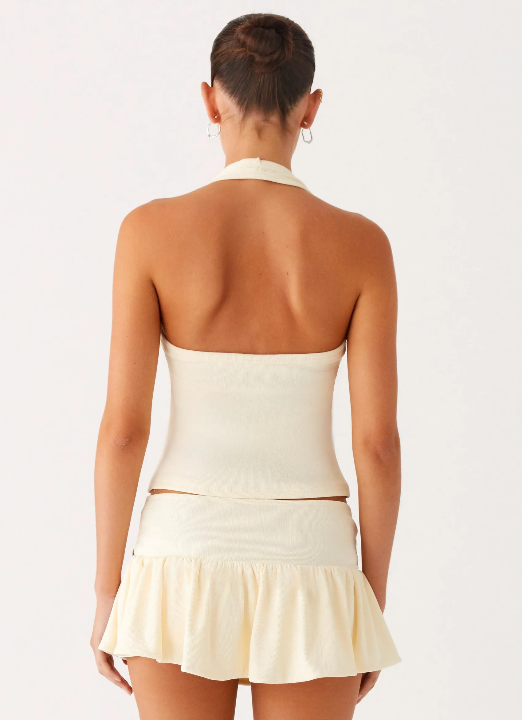 Vegas Nights Halter Neck Top - Yellow sold by Peppermayo product image thumbnail 4