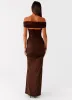 Either Way Maxi Dress - Chocolate sold by Peppermayo