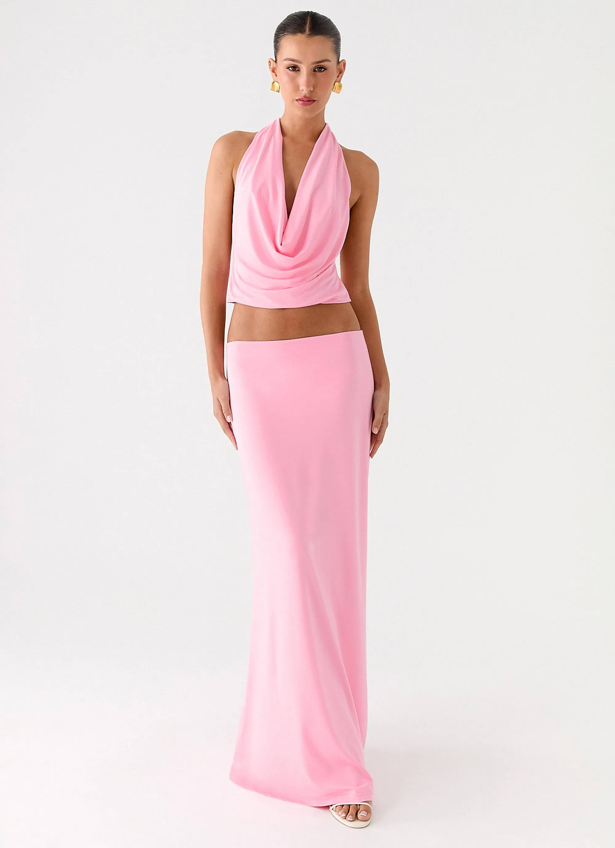 Ashi Maxi Skirt - Pink sold by Peppermayo