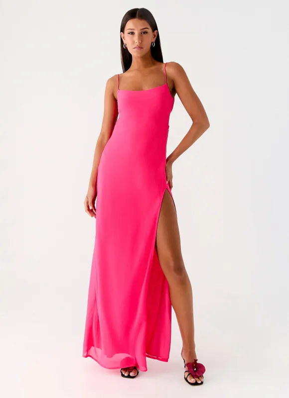 Alouette Maxi Dress - Fuchsia made by Peppermayo