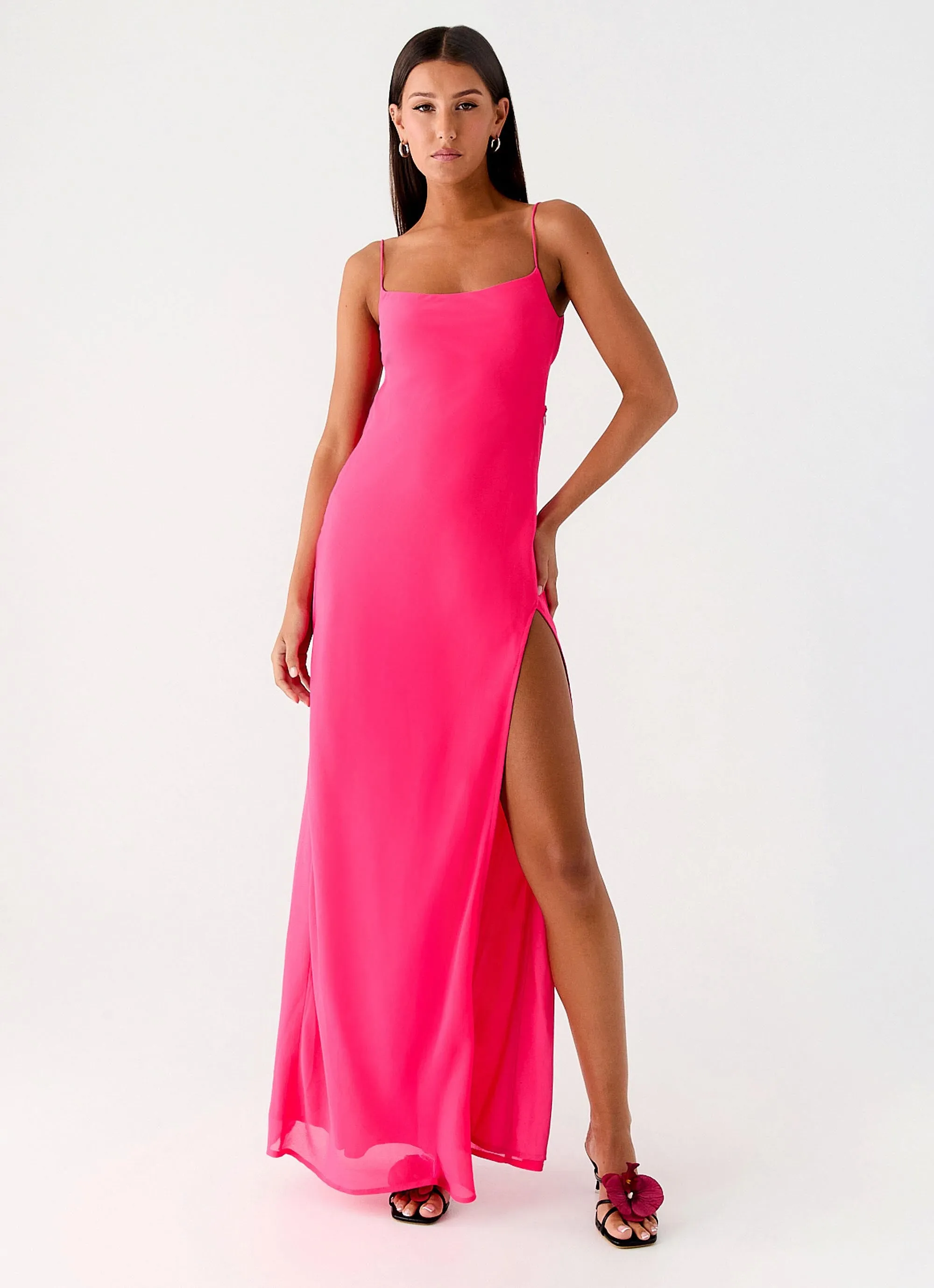 Alouette Maxi Dress - Fuchsia sold by Peppermayo