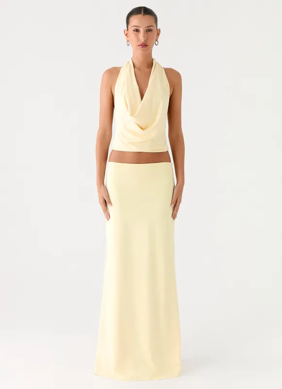 Ashi Maxi Skirt - Yellow sold by Peppermayo