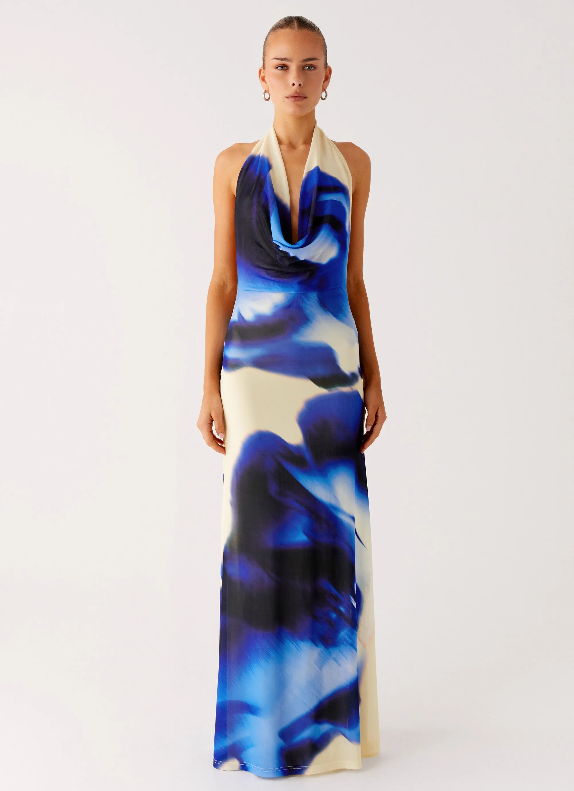 Only A Feeling Cowl Neck Maxi Dress - Heirloom Floral sold by Peppermayo