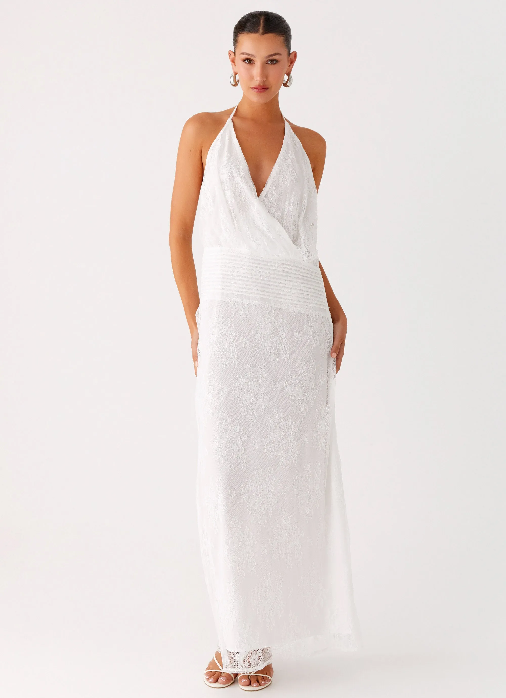 Reinhart Halter Maxi Dress - White sold by Peppermayo product image thumbnail 4