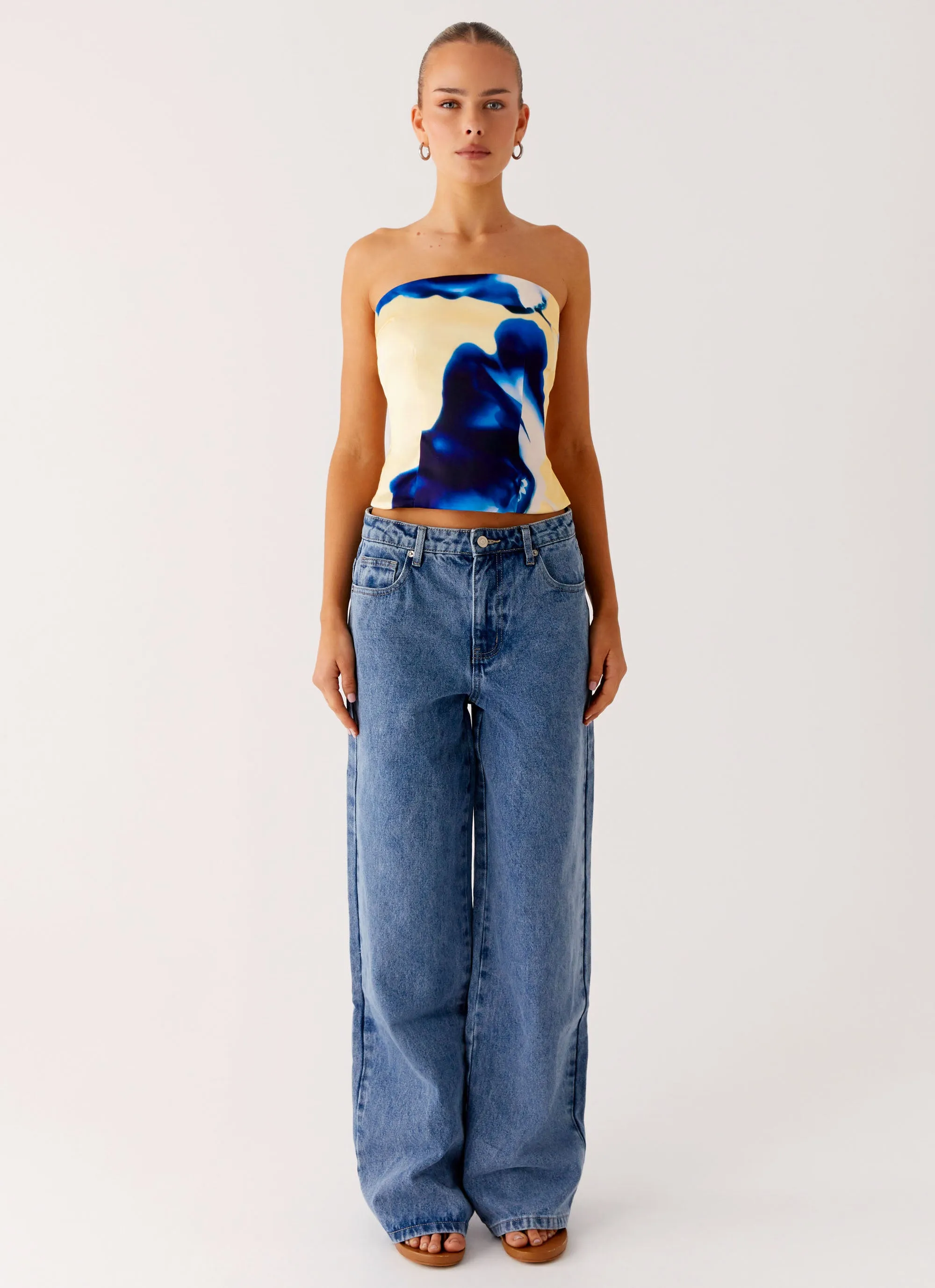 Dreamy Skies Strapless Top - Heirloom Floral sold by Peppermayo product image thumbnail 4