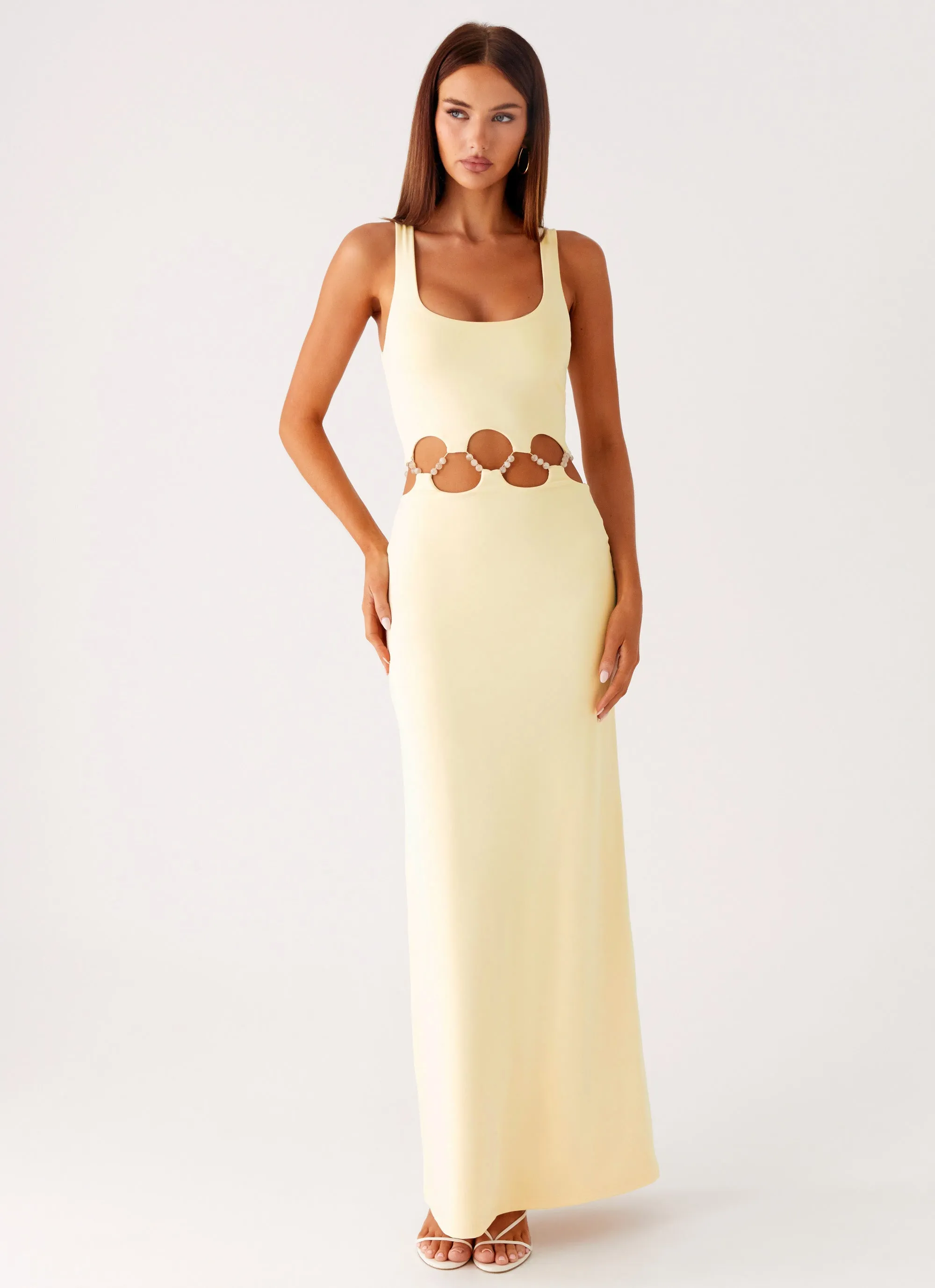 Dreamboat Beaded Maxi Dress - Yellow sold by Peppermayo product image thumbnail 5
