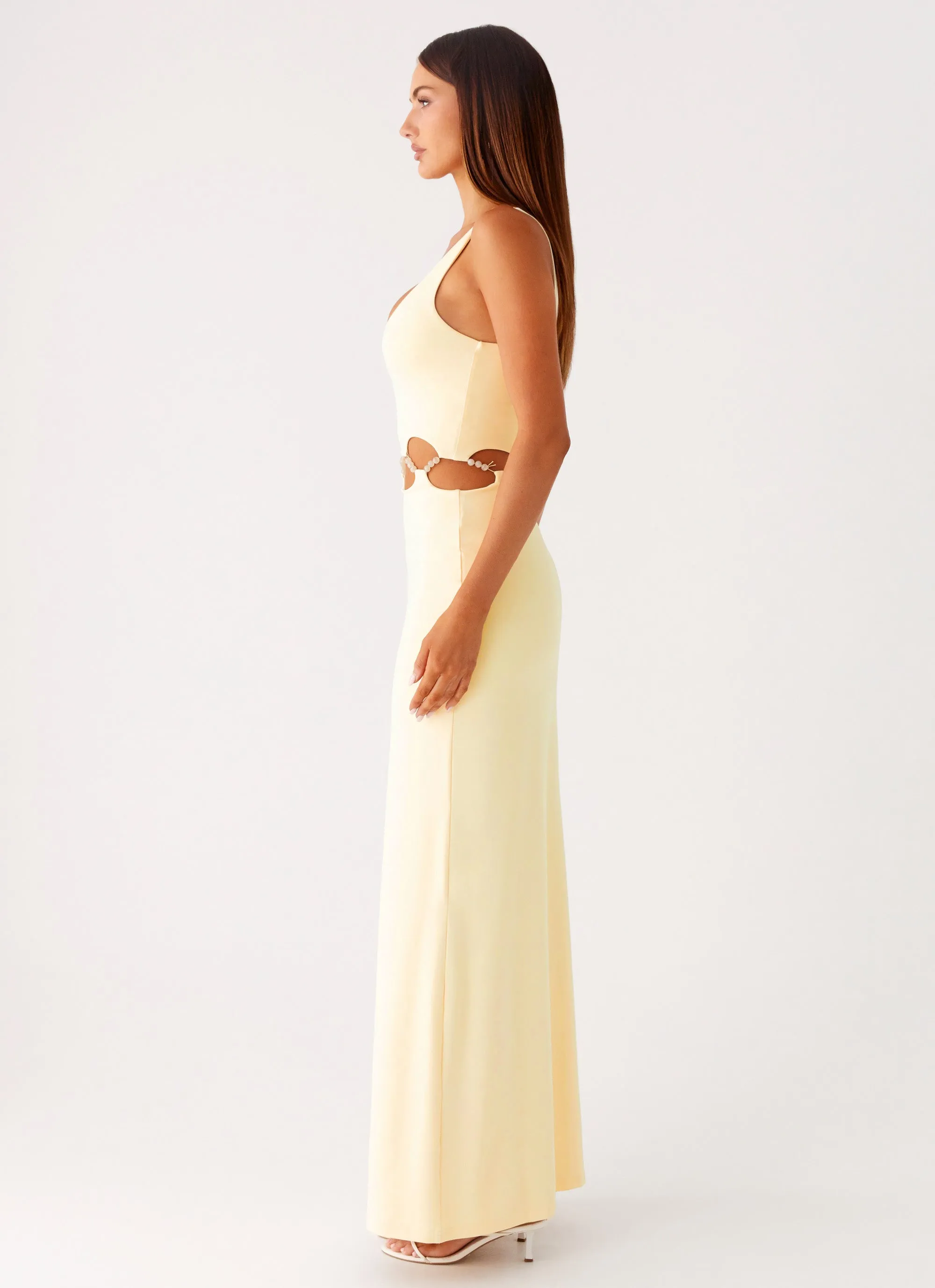Dreamboat Beaded Maxi Dress - Yellow sold by Peppermayo product image thumbnail 2