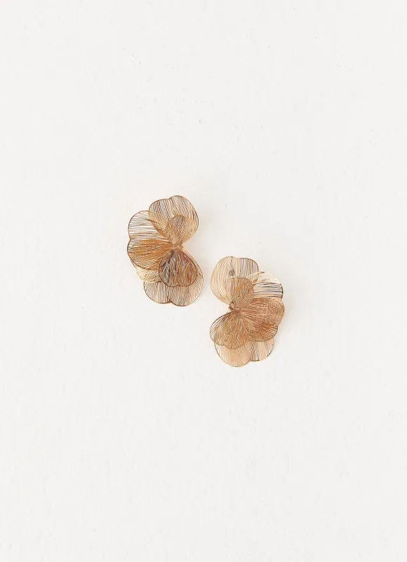Golden Days Earrings - Gold made by Peppermayo