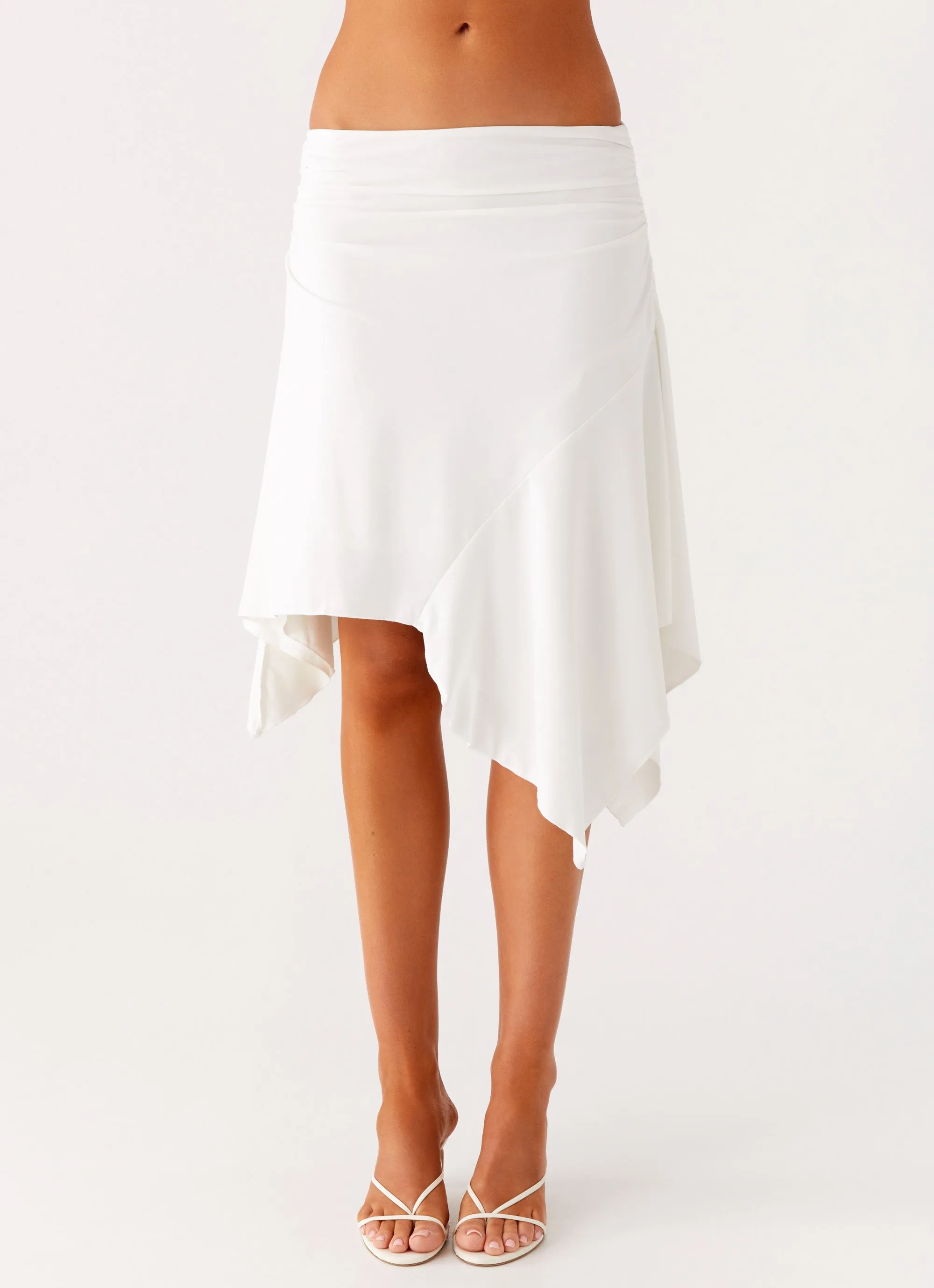 Maxina Asymmetrical Midi Skirt - White sold by Peppermayo product image thumbnail 2