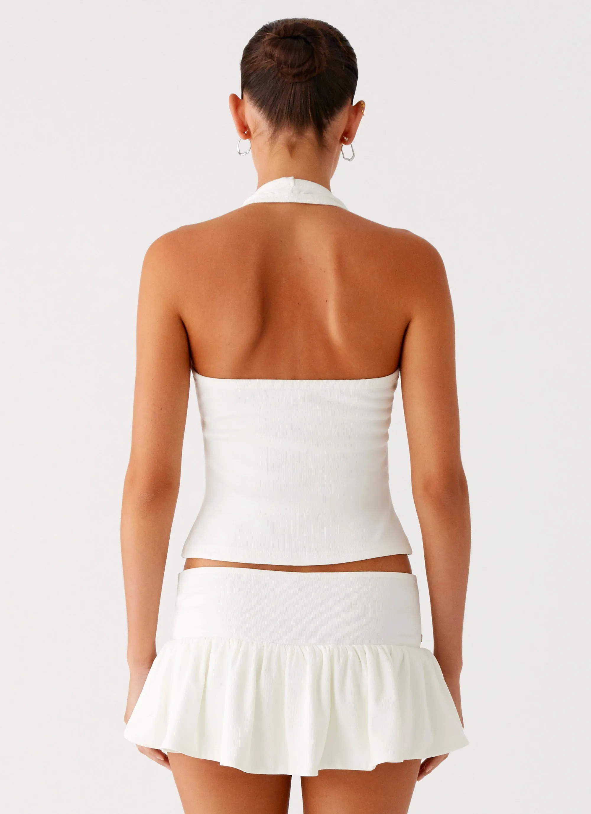 Vegas Nights Halter Neck Top - White sold by Peppermayo product image thumbnail 3