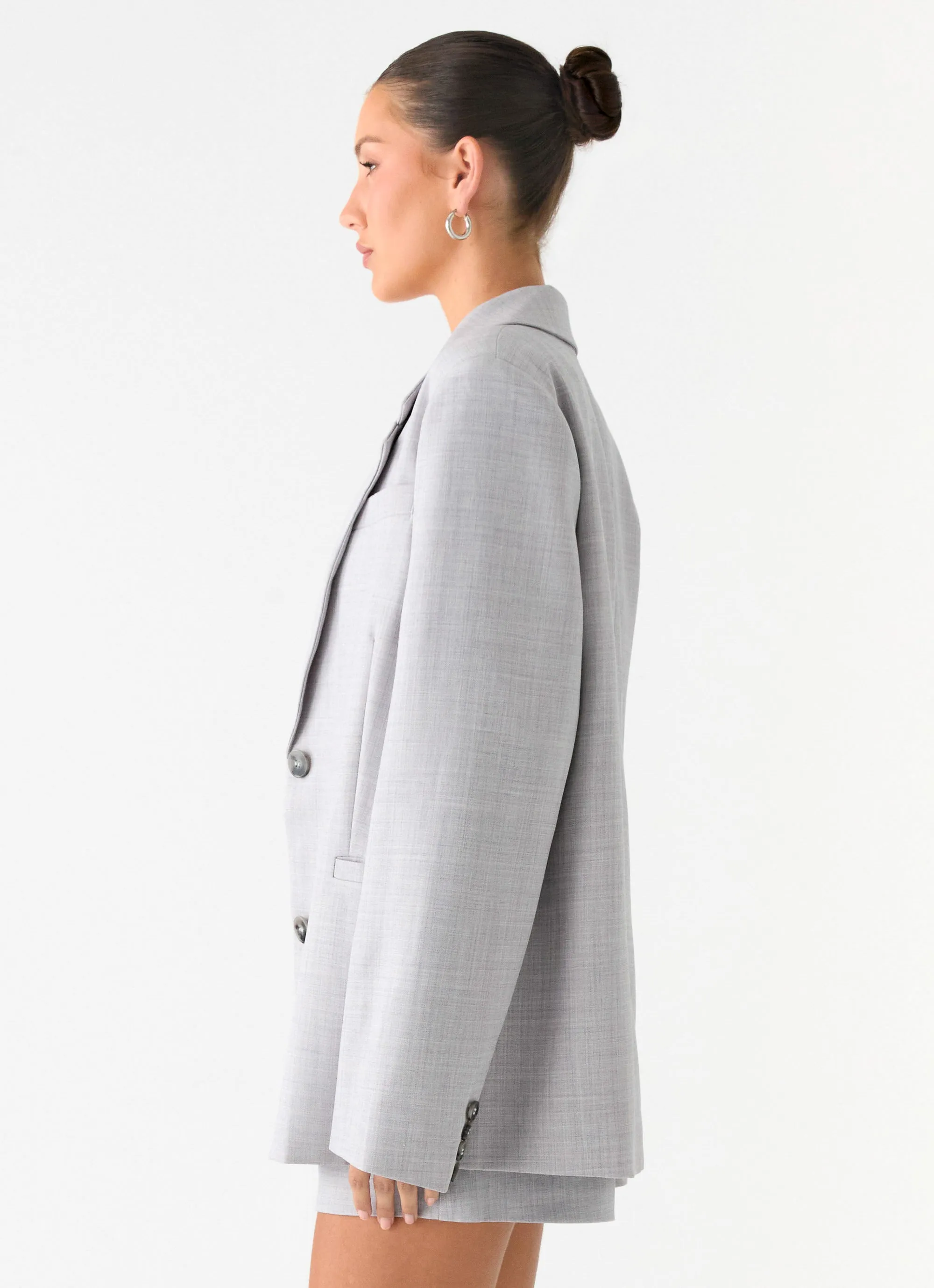 Kingston Oversized Blazer - Grey sold by Peppermayo product image thumbnail 2