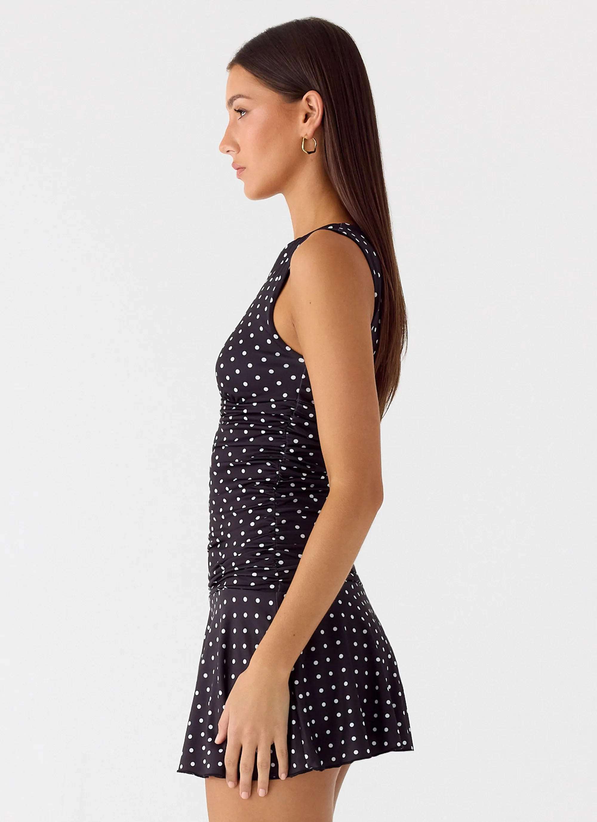 Kelda Mini Dress - Black Polkadot sold by Peppermayo product image thumbnail 4
