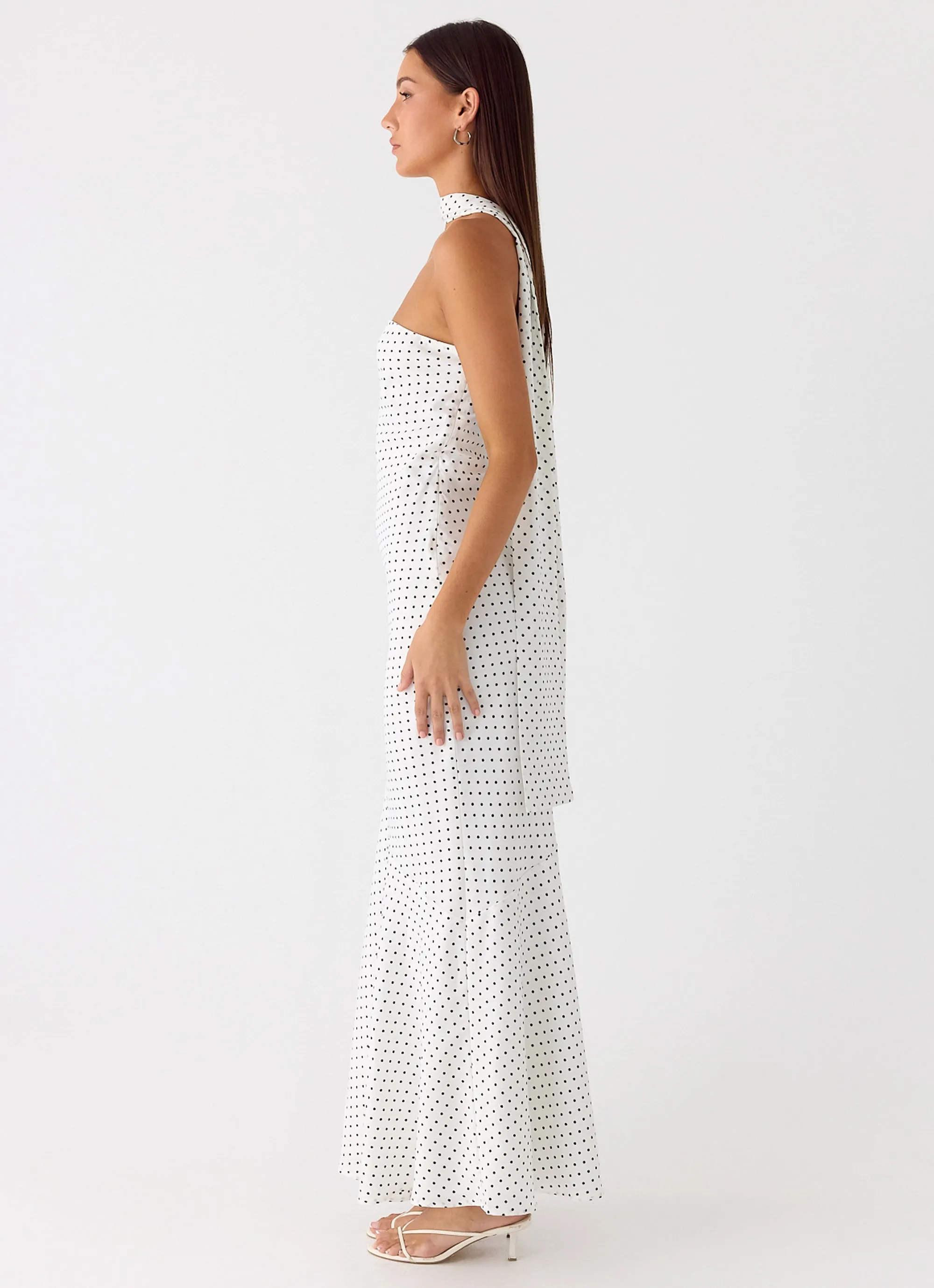 Under The Pagoda Maxi Dress - White Polkadot sold by Peppermayo product image thumbnail 2