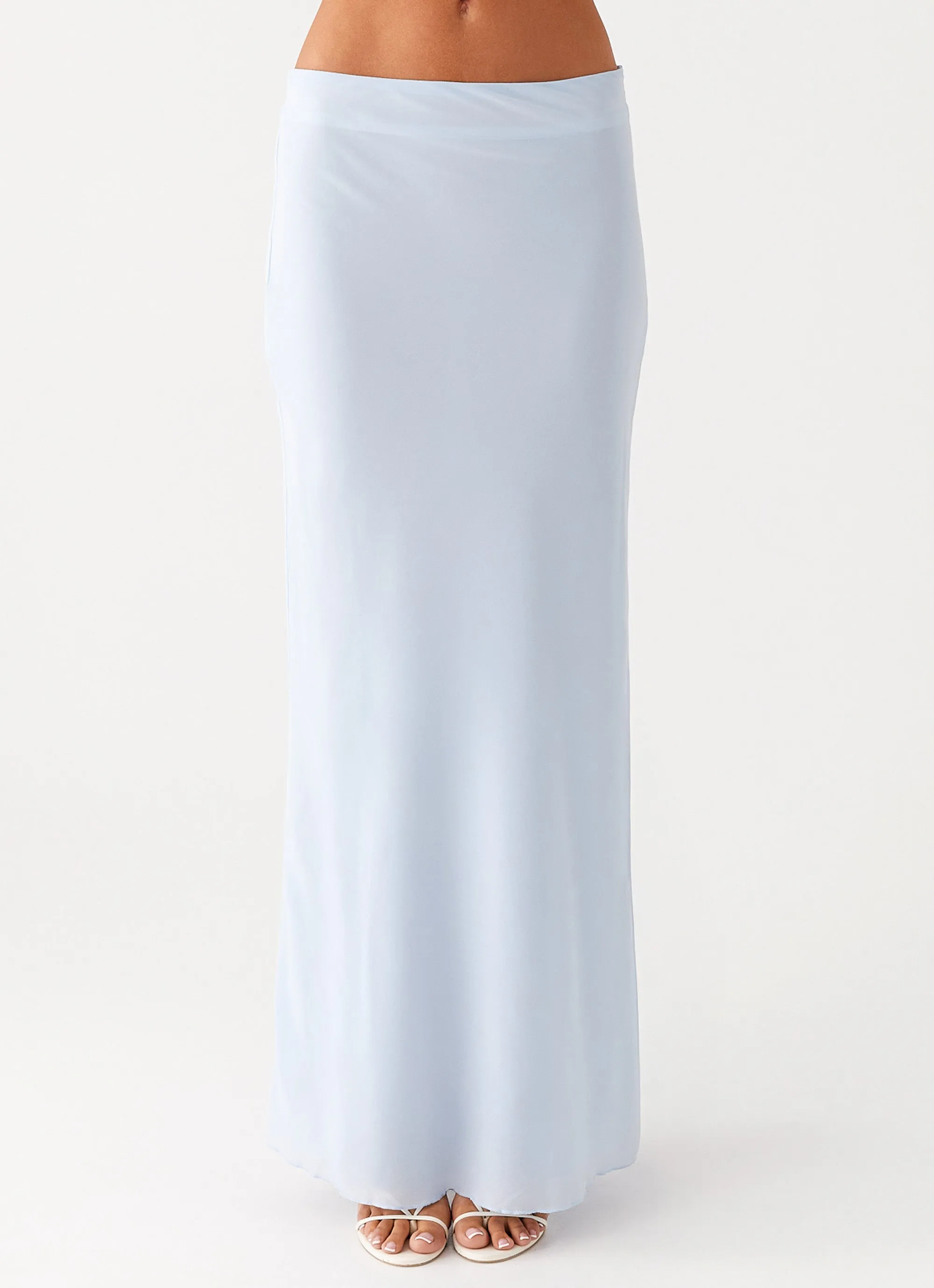 Michaella Chiffon Maxi Skirt - Blue sold by Peppermayo product image thumbnail 4