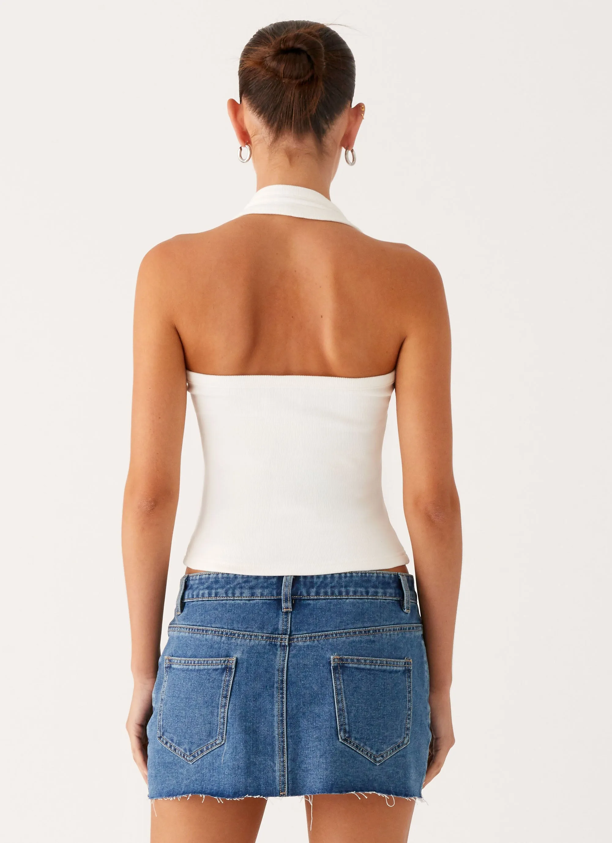 Kamen Low Rise Mini Skirt - Indigo Denim sold by Peppermayo product image thumbnail 4