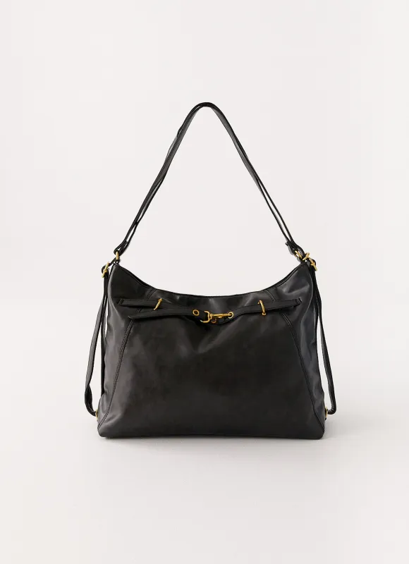 Urban Muse Shoulder Bag - Washed Black sold by Peppermayo
