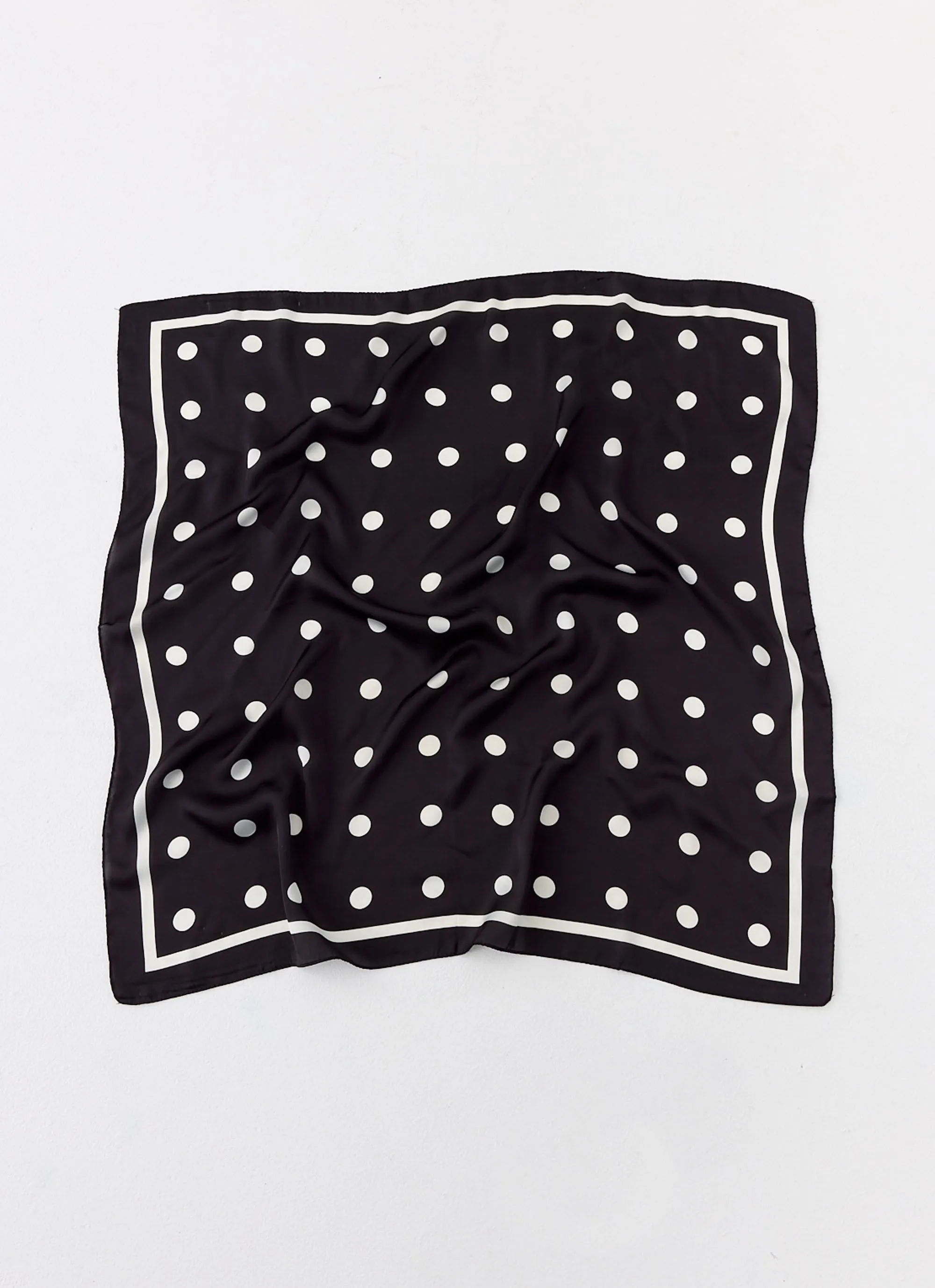Dotty Dreams Scarf - Black Polkadot sold by Peppermayo