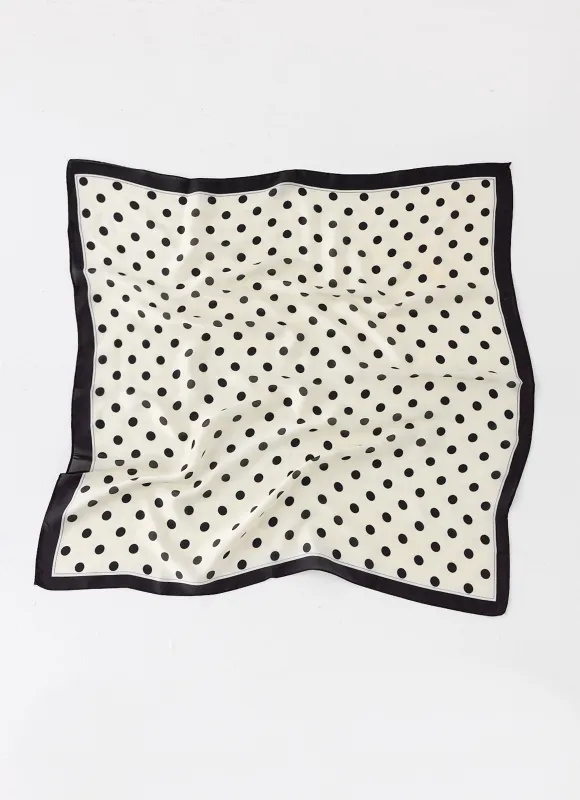 Dotty Dreams Scarf - White Polkadot sold by Peppermayo