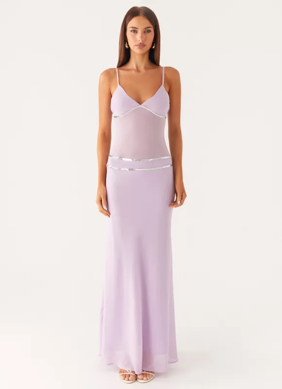 Sweet On You Maxi Dress - Lavender sold by Peppermayo