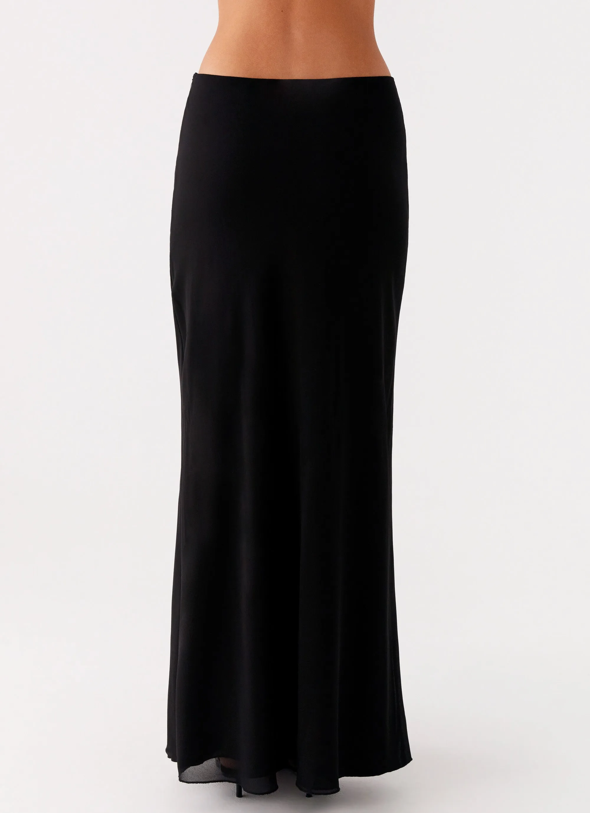 Michaella Chiffon Maxi Skirt - Black sold by Peppermayo product image thumbnail 4