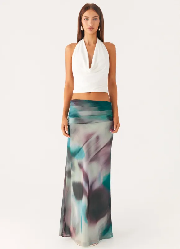 Rimi Maxi Skirt - Sea Splash sold by Peppermayo