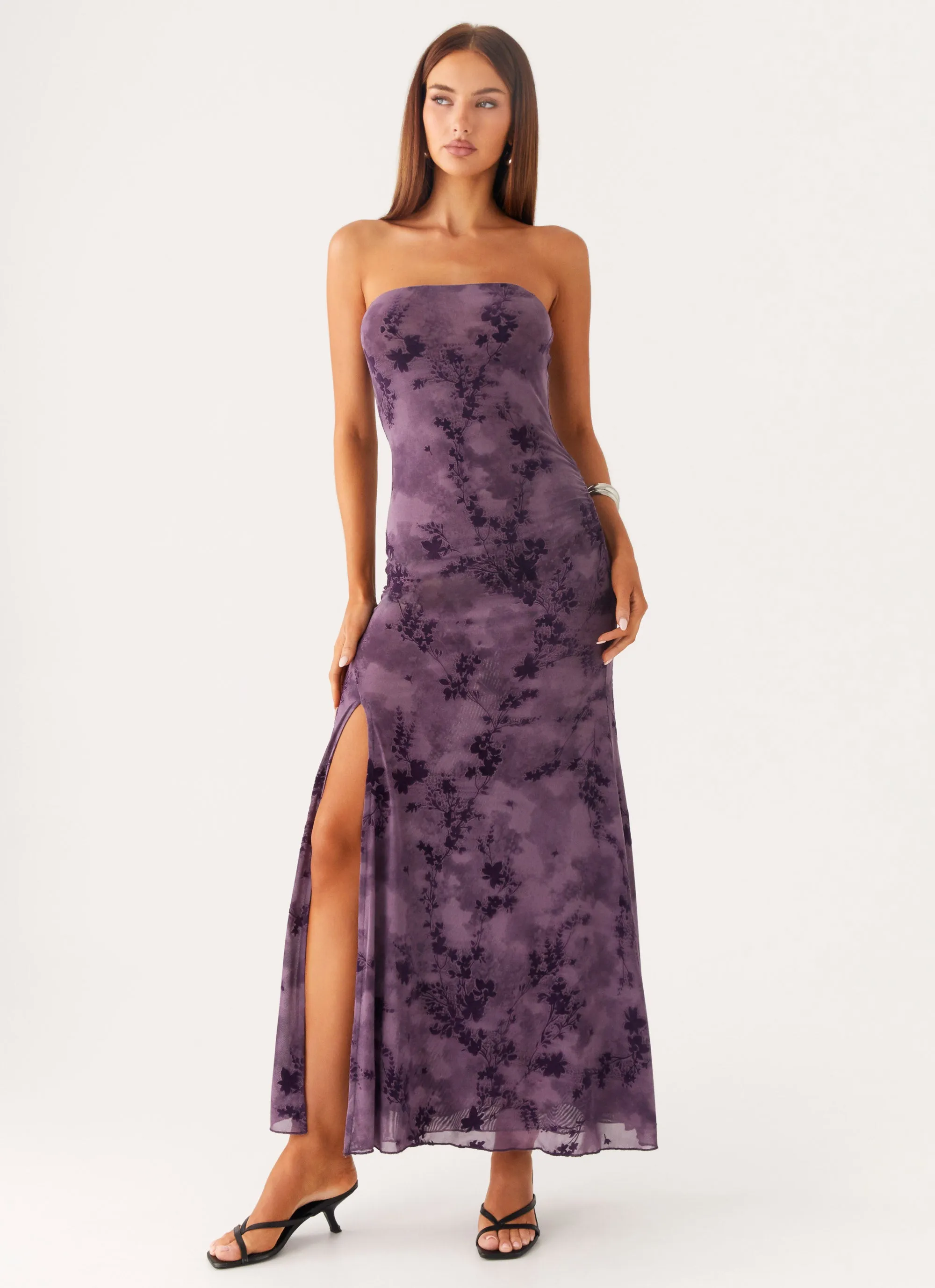 Alexandrite Midi Dress - Purple sold by Peppermayo