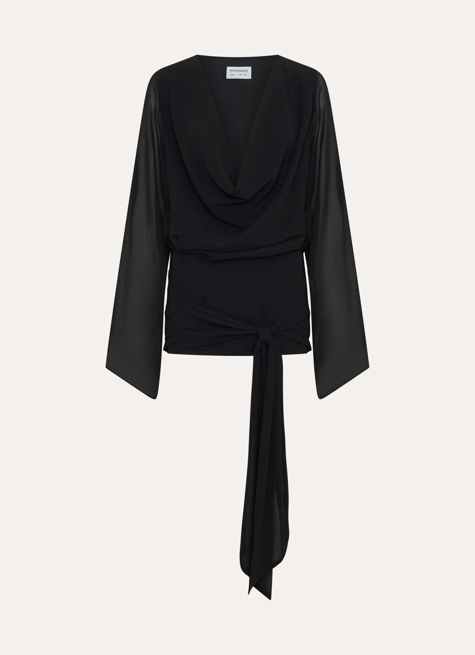 Sorrel Long Sleeve Mini Dress - Black sold by Peppermayo product image thumbnail 5