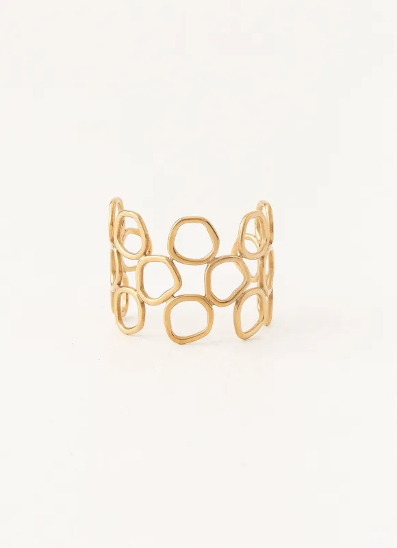 Summer Fling Bangle - Gold made by Peppermayo