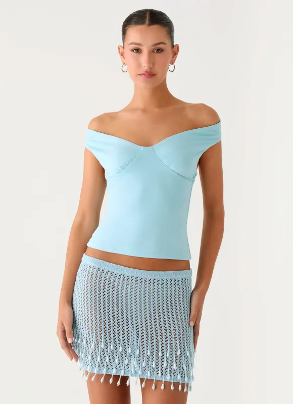 Rylie Top - Blue made by Peppermayo