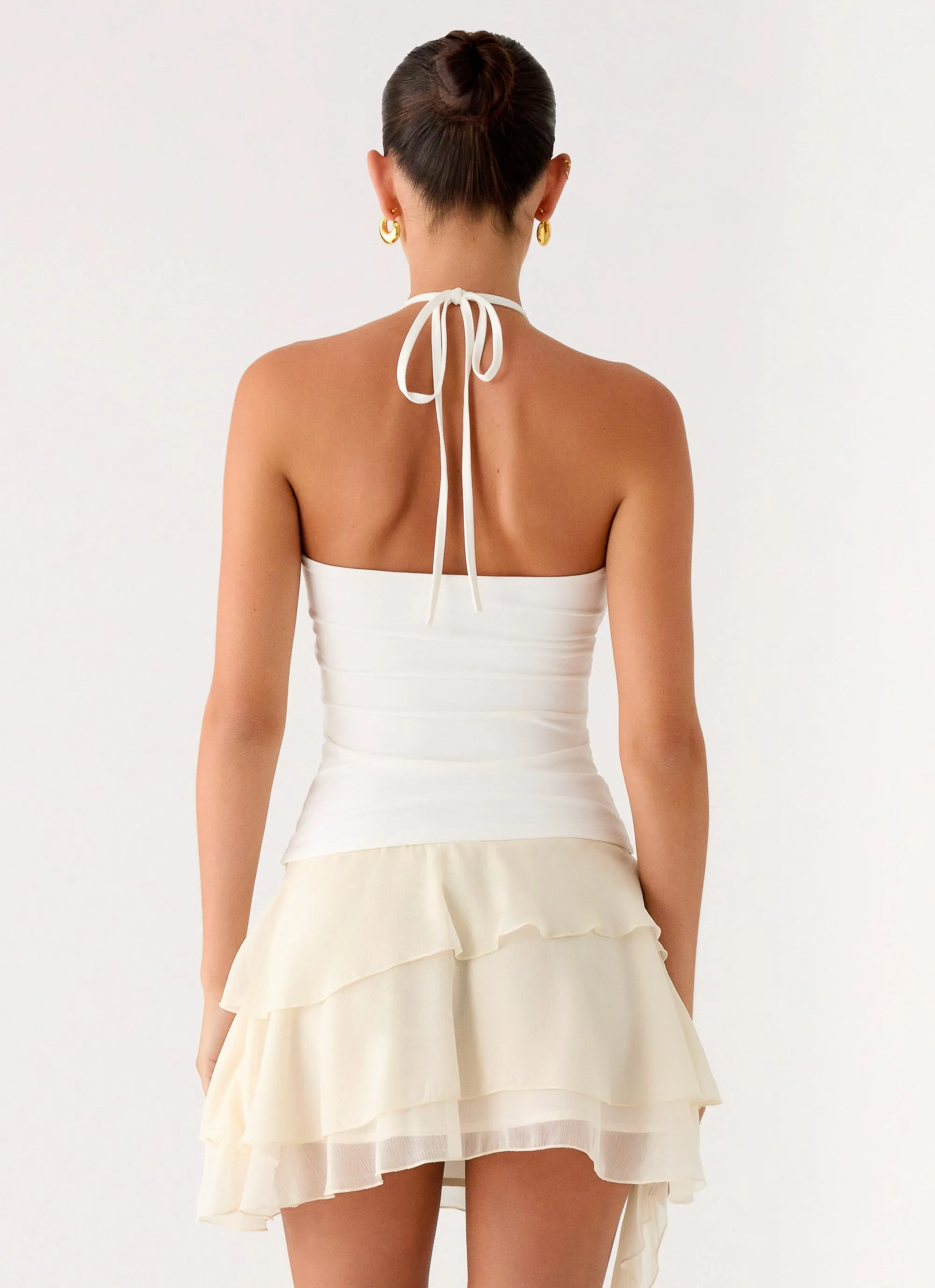 Forever Dreaming Ruffle Mini Skirt - Ivory sold by Peppermayo product image thumbnail 4