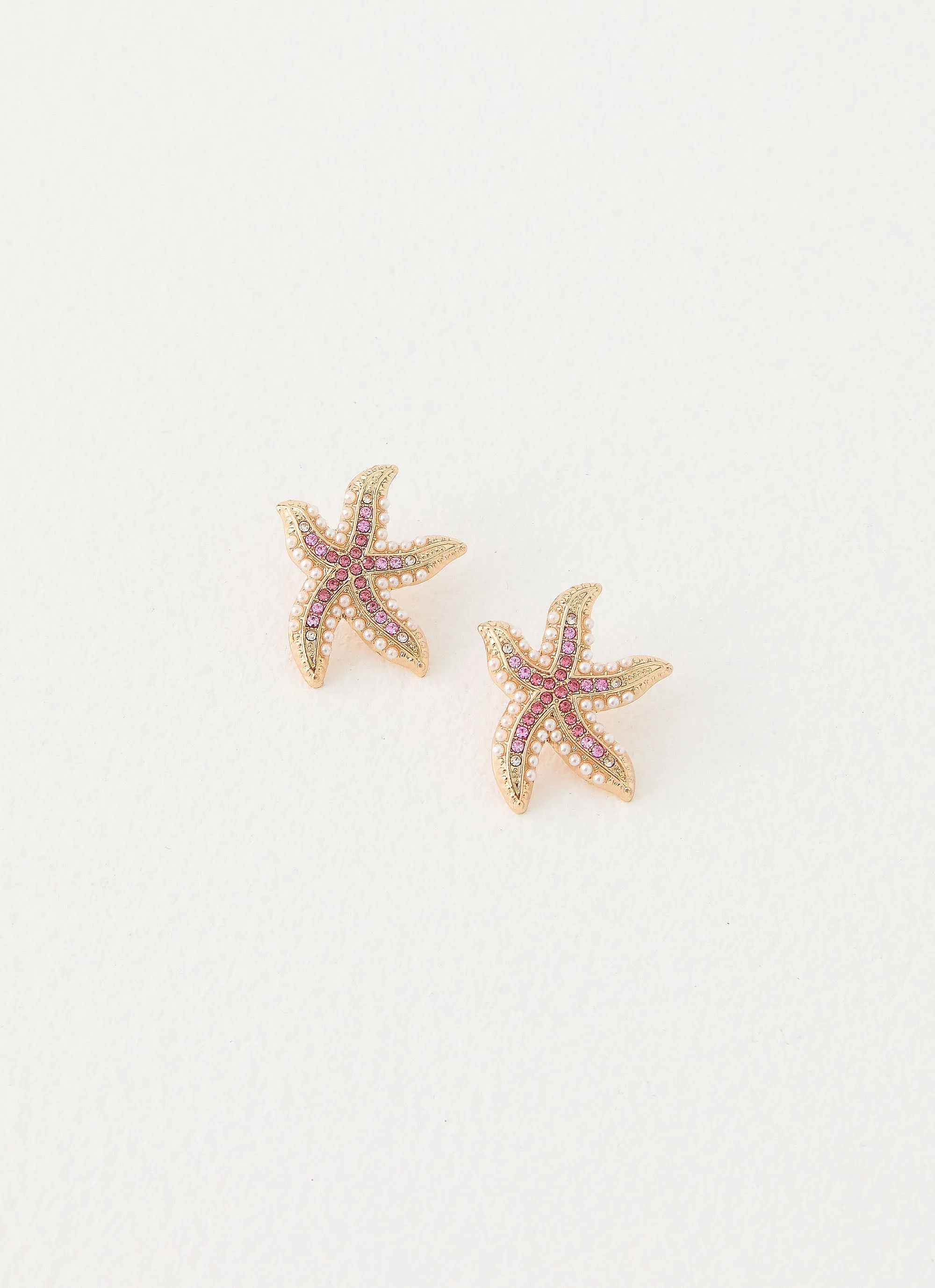 Tidebreaker Earrings - Pink sold by Peppermayo