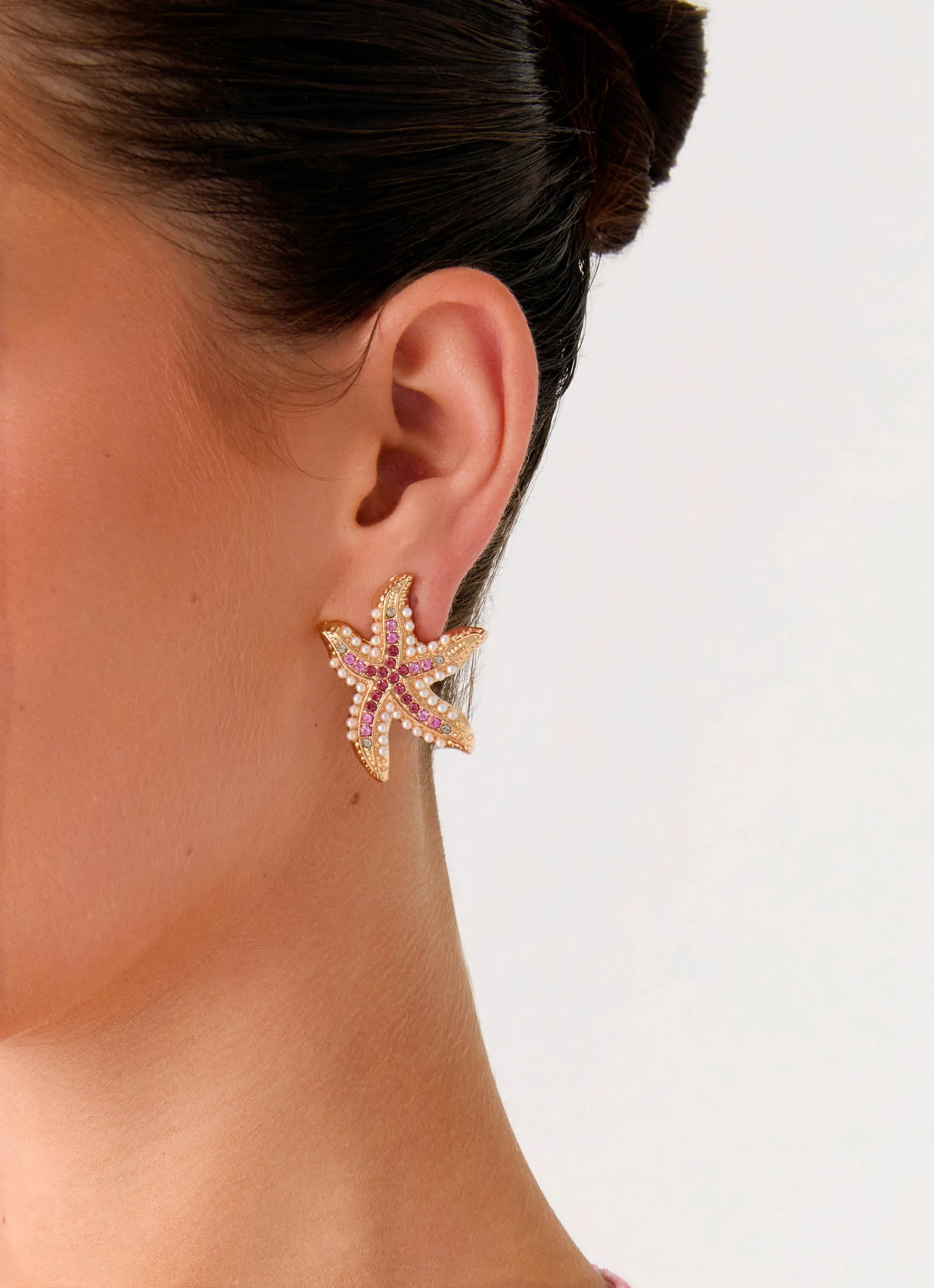 Tidebreaker Earrings - Pink sold by Peppermayo product image thumbnail 2