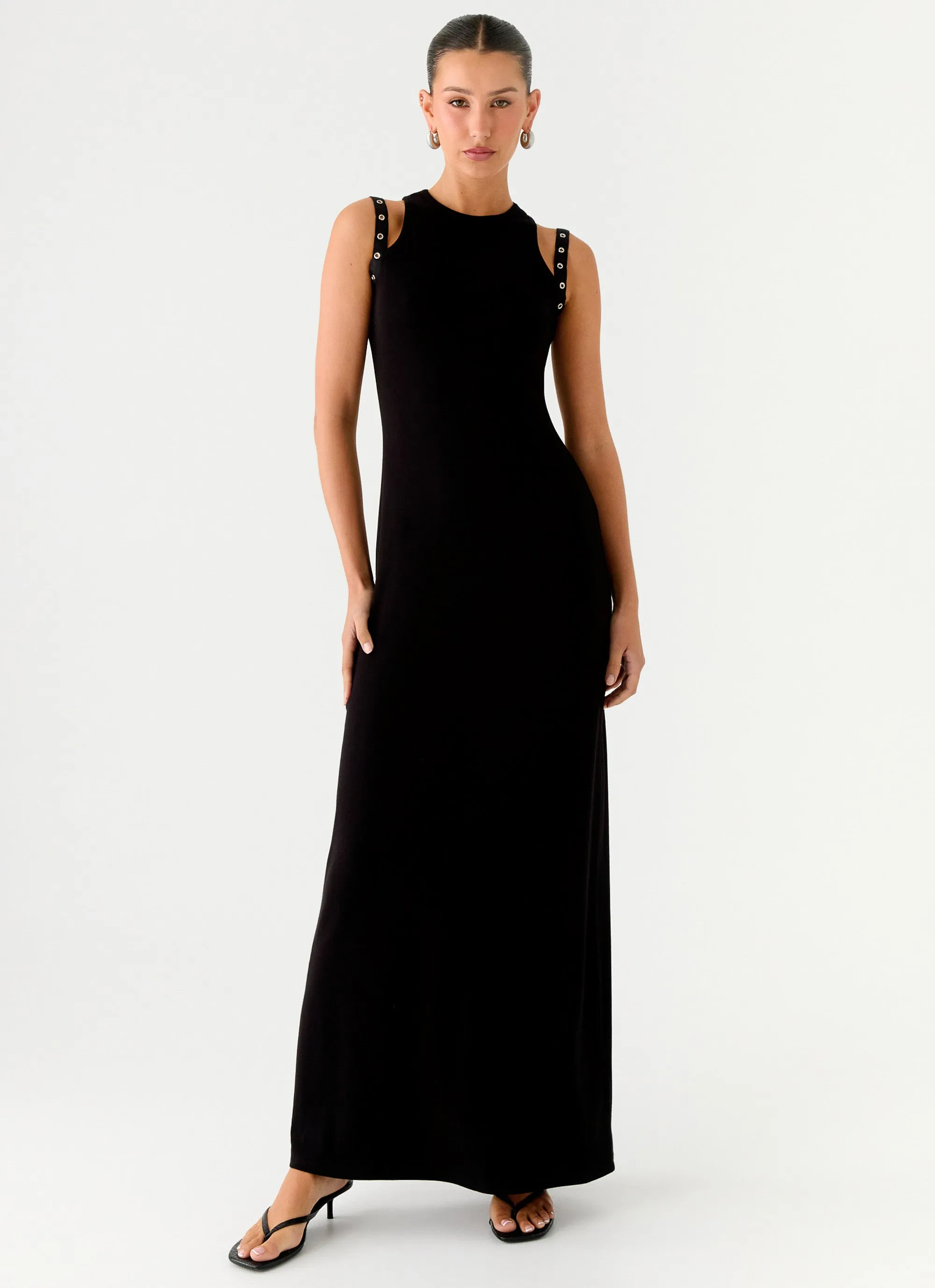 Rockstar Maxi Dress - Black sold by Peppermayo product image thumbnail 4
