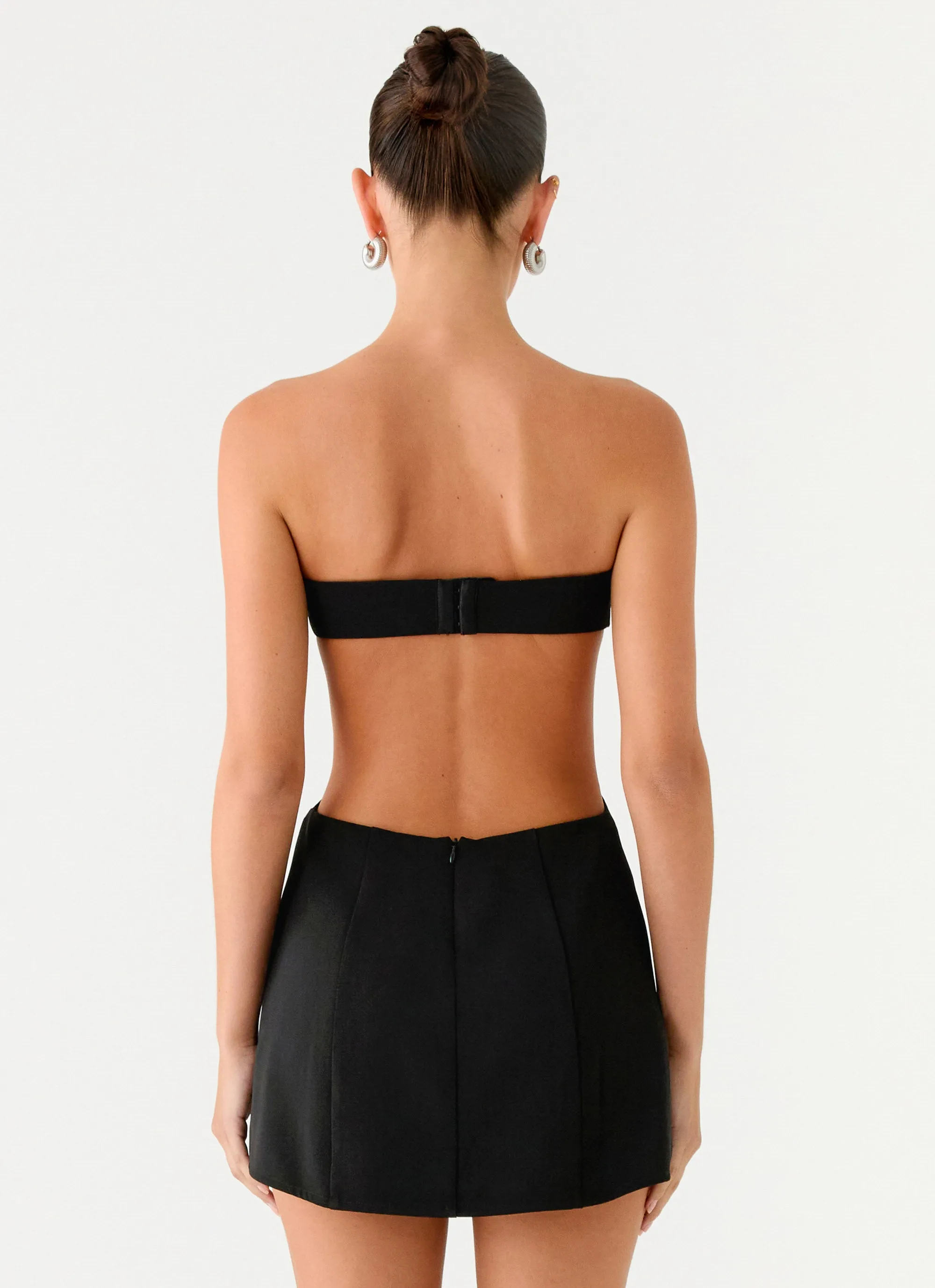 Antalya Strapless Mini Dress - Black sold by Peppermayo product image thumbnail 4