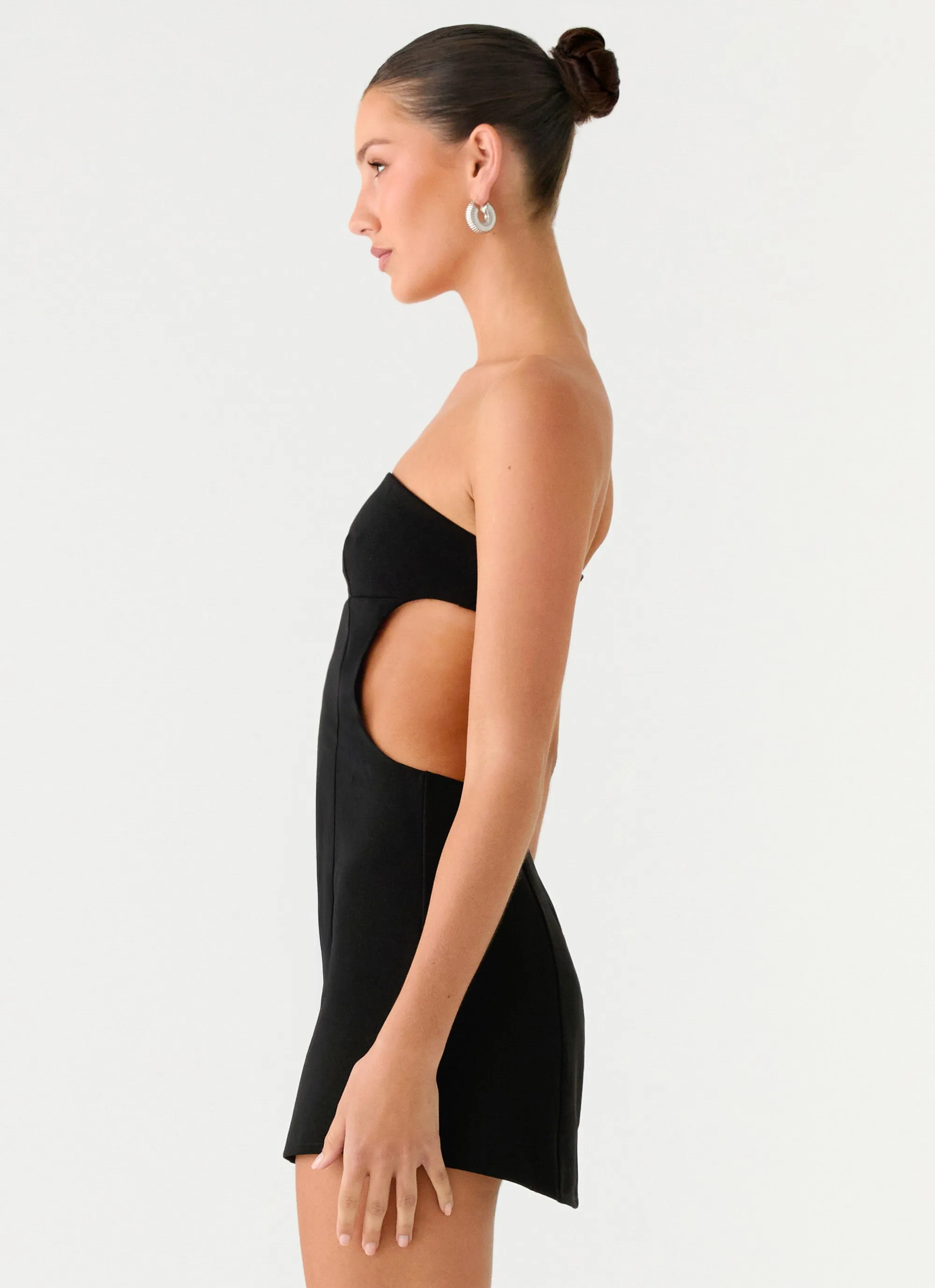 Antalya Strapless Mini Dress - Black sold by Peppermayo product image thumbnail 3