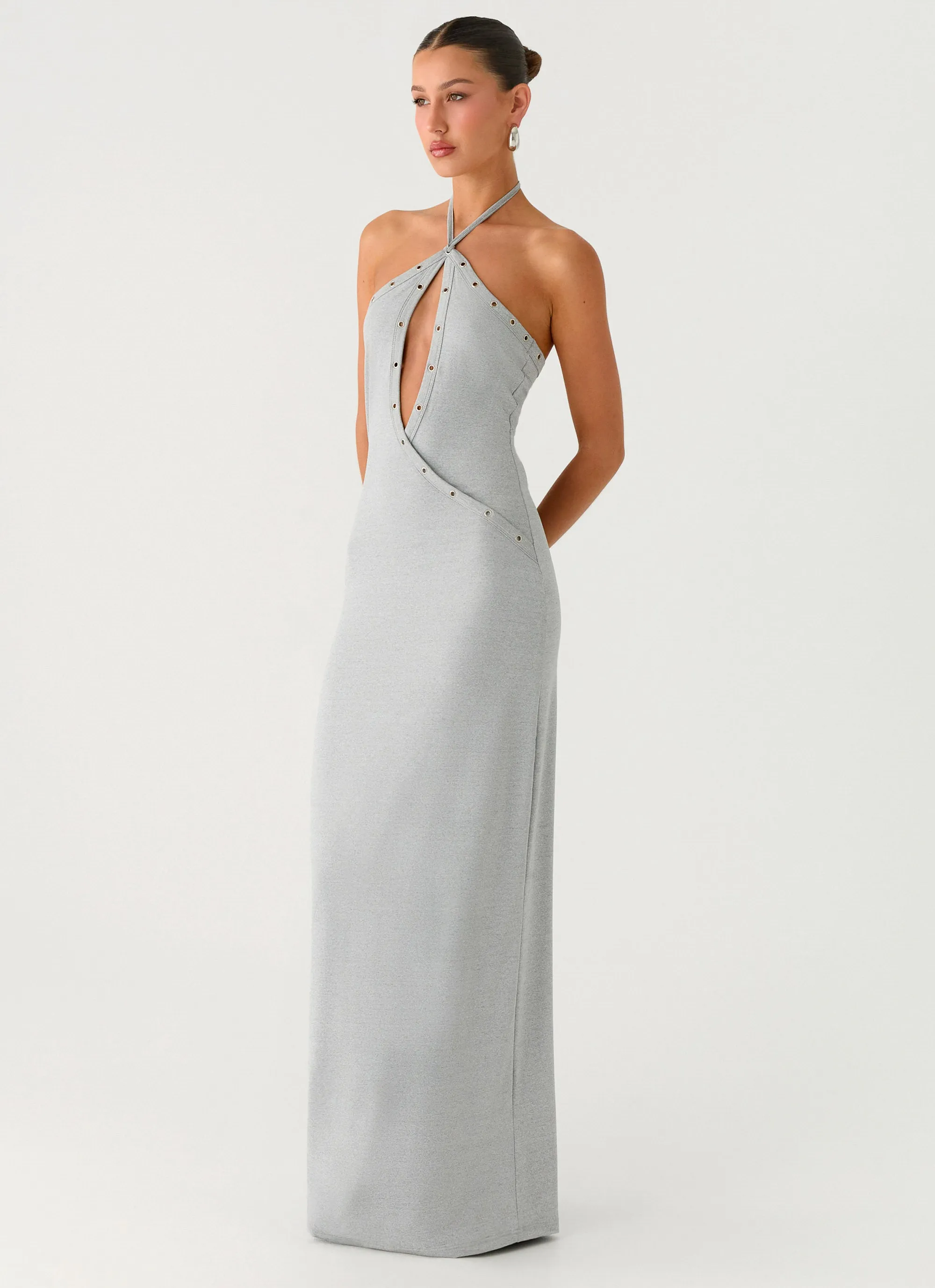 Off The Bass Maxi Dress - Grey sold by Peppermayo product image thumbnail 4