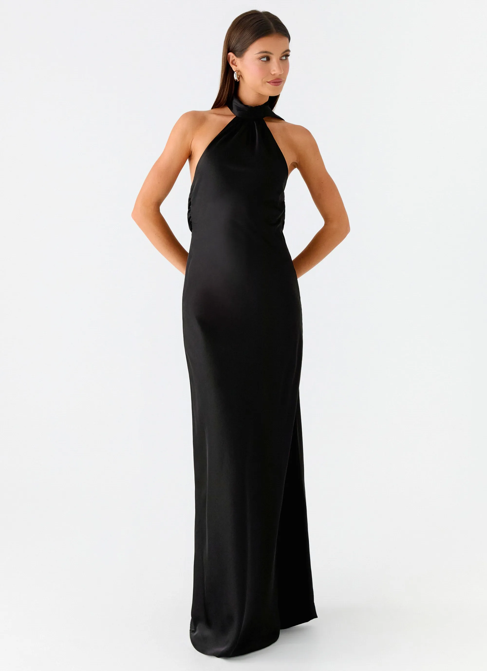 Keena Scarf Maxi Dress - Black sold by Peppermayo product image thumbnail 5